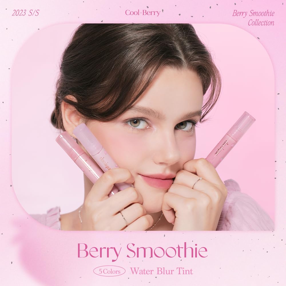 Dasique Water Blur Tint #06 Berry Ade | Berry Smoothie Collection | Vegan, Cruelty-Free | Watery Formula Transfroming Into Silky