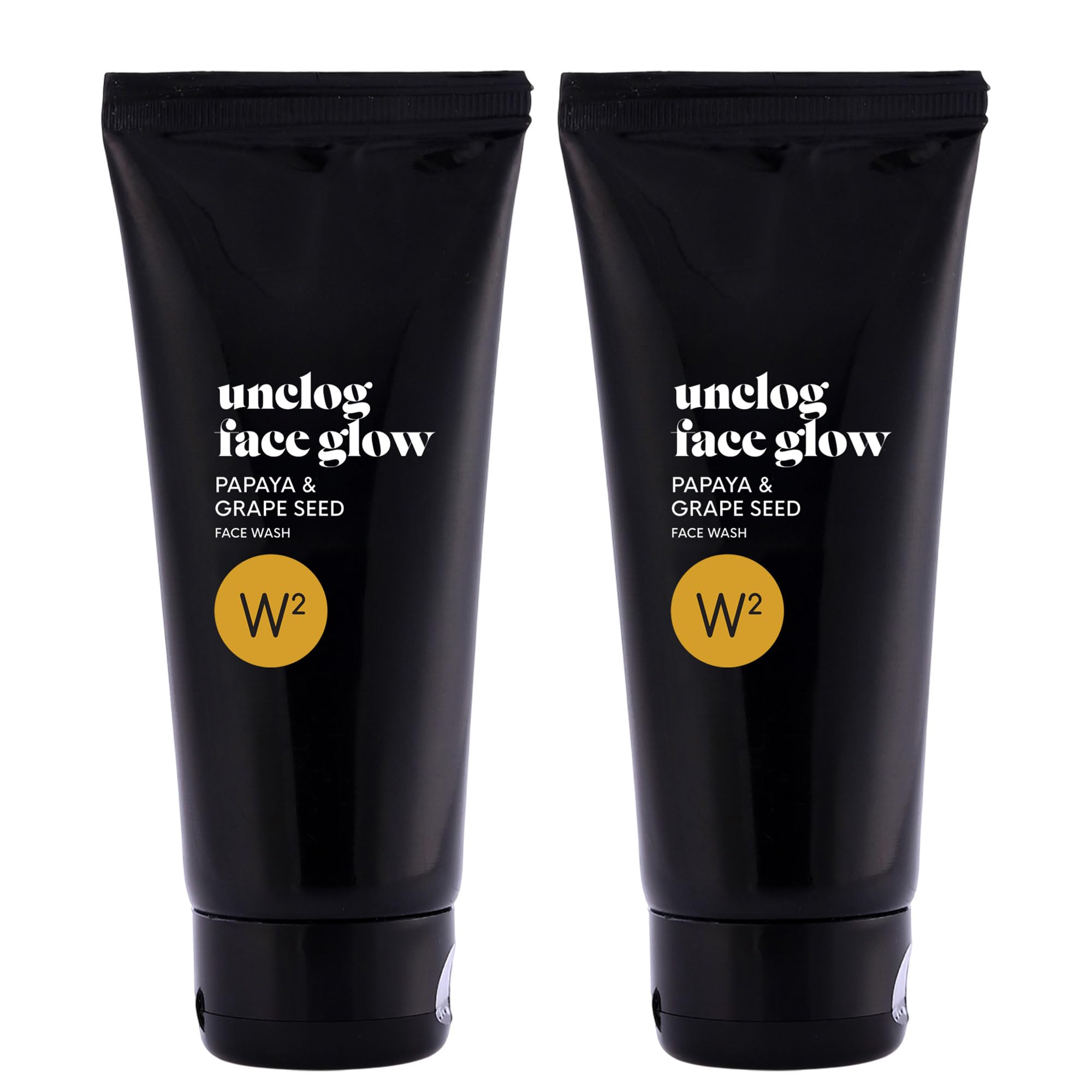 W2 Unclog Faceglow Papaya & Grape Seed Face Wash | Vitamin A And Papain | Skin Rejuvenation | For Men, Women | All Skin Type (Pa