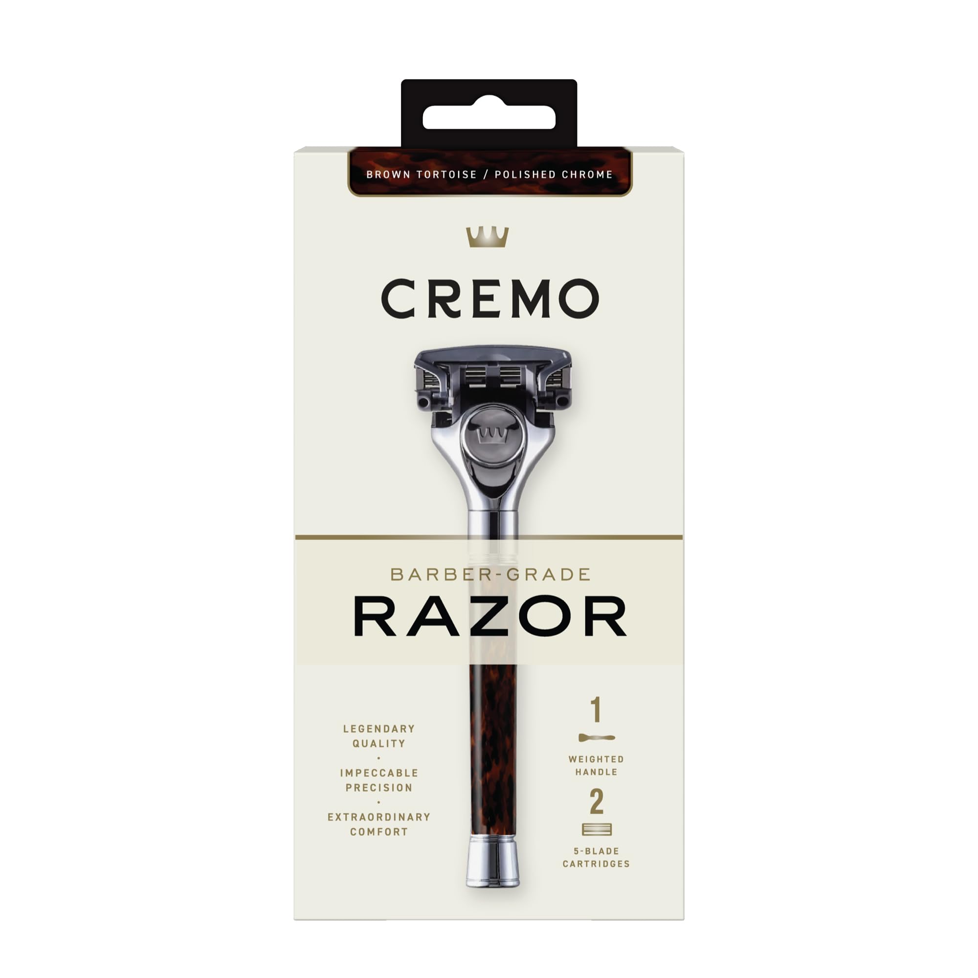 Cremo Astonishingly Superior Tortoise Shell (Horn) Razor Kit (Packaging May Vary)