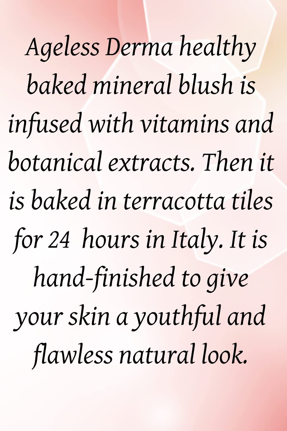 Ageless Derma Baked Mineral Makeup Healthy Blush (Raspberry Frost). Highlighter Makeup