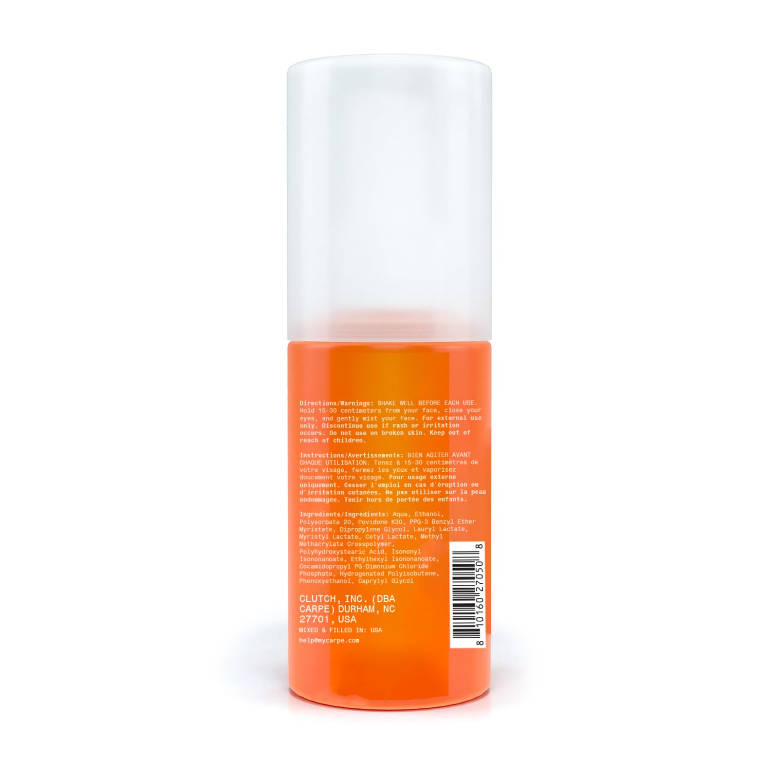 Carpe Matte Setting Spray Mist ~ New~ Instant Matte Setting Spray For Sweat & Oil Control - Ideal Setting Spray For Oily Skin -