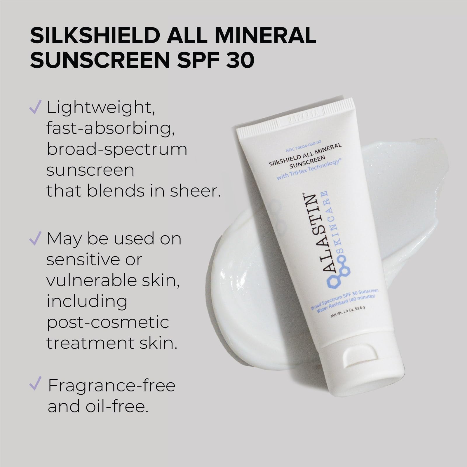 Alastin Skincare Silkshield All Mineral Sunscreen For Face Spf 30 (1.9 Oz) | Lightweight Sunblock Lotion | Daily Moisturizer | F