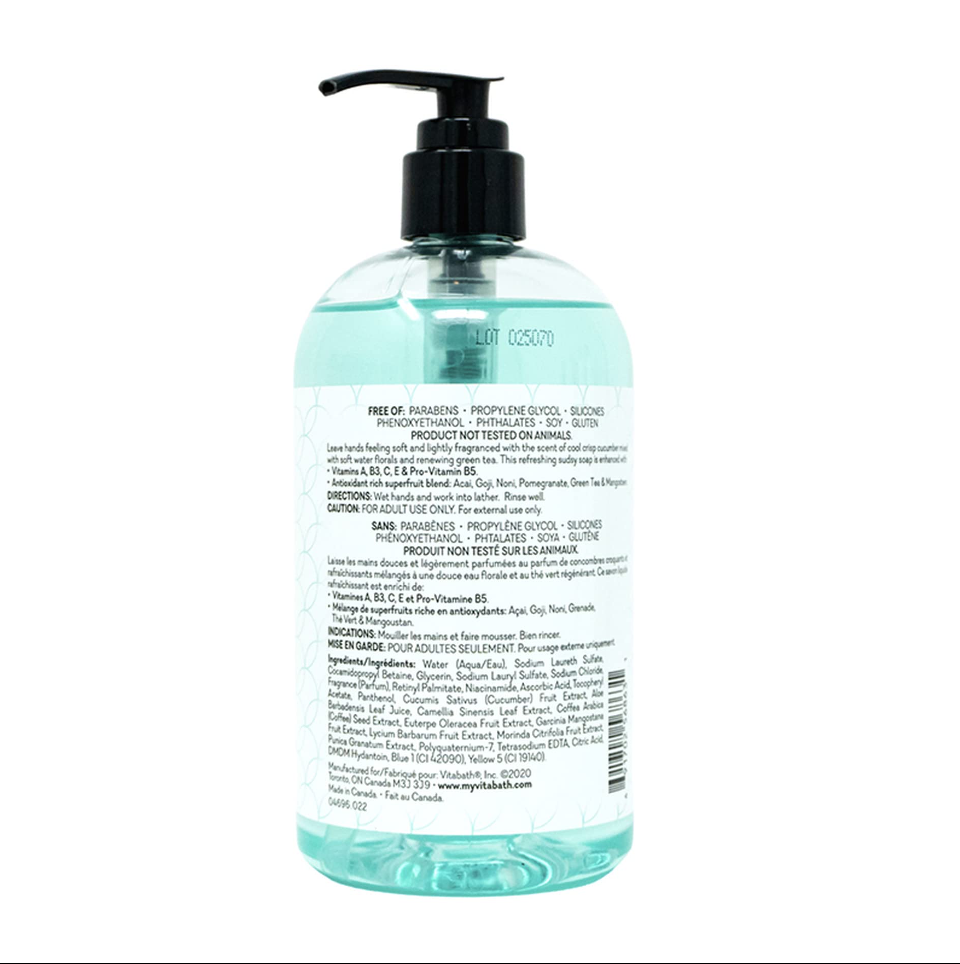 Vitabath Cucumber & White Tea 16 Fl Oz Liquid Hand Soap 4Pk