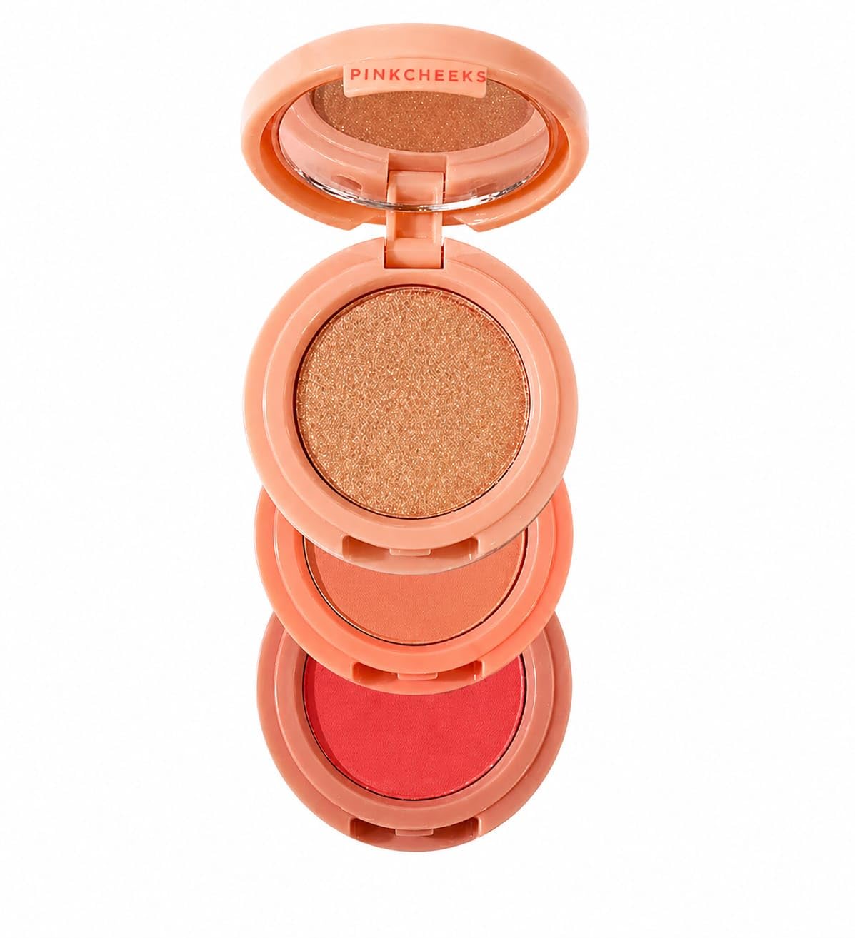3In1 Makeup Stack  Pink & Peach Blush With Highlighter | MultiUse Face Makeup For Girls & Women | Buildable, Blendable & Lon