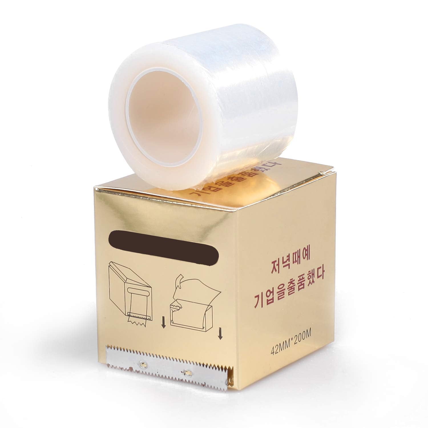 4 Pcs Disposable Eyebrow Tattoo Plastic Wrap Preservative Film For Professional Eyebrow Lips Permanent Make Up Supplies Wrap Cov