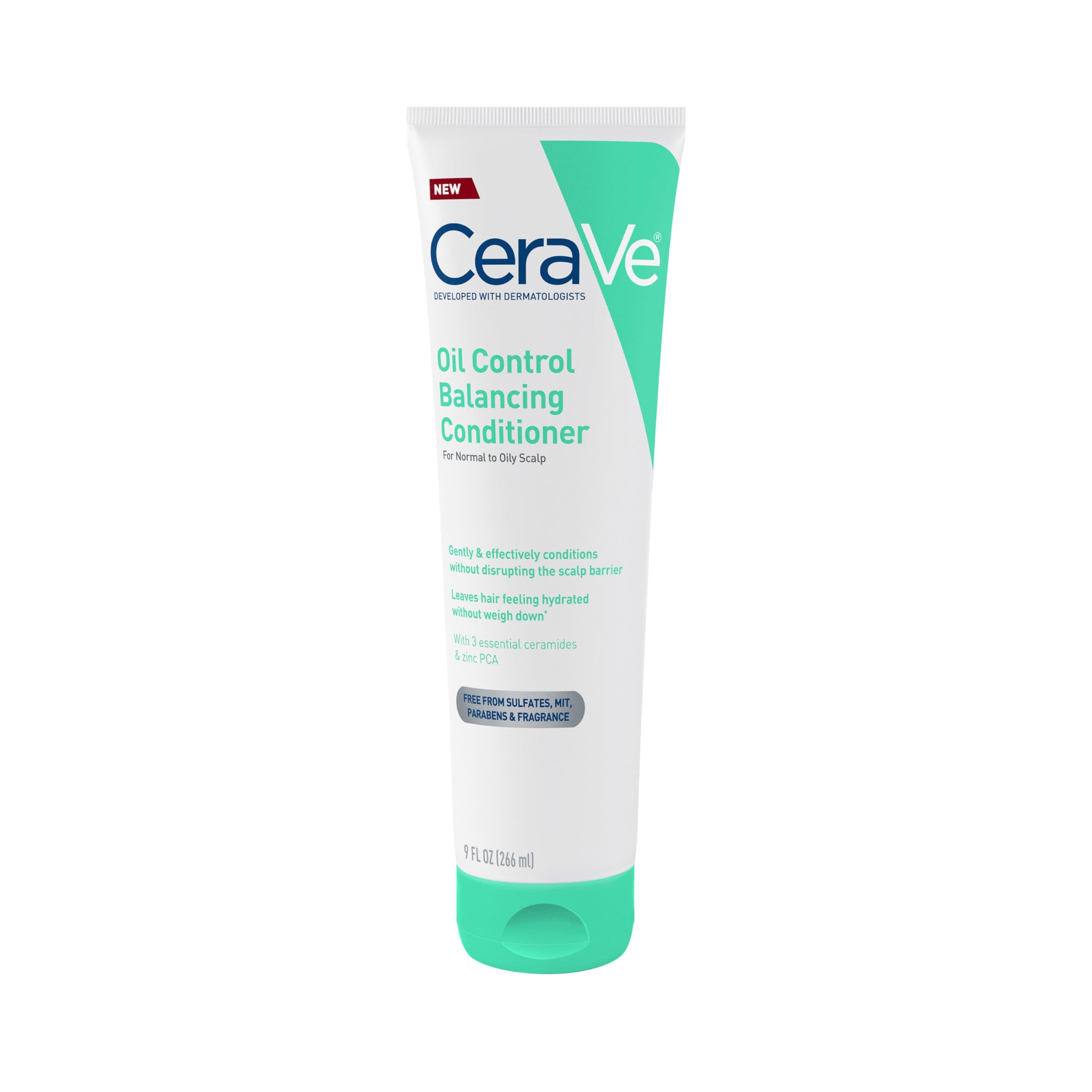 CeraVe Oil Control Balancing Conditioner, Hair Conditioner With Ceramides & Hyaluronic Acid, Removes Oil and Leaves Hair Feeling