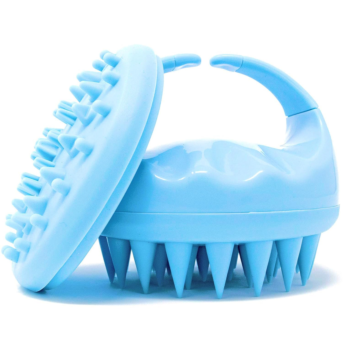 Flathead Hair Scalp Massager And Shampoo Brush For Shower Dandruff Removal - Wet And Dry - Encourages Growth - Includes 2 Massag