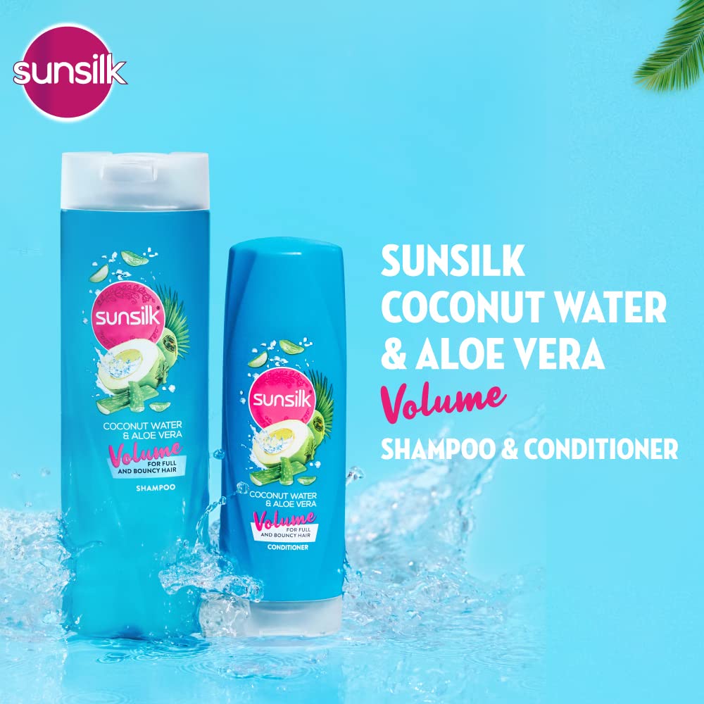 Sunsilk Coconut Water & Aloe Vera Volume Hair Shampoo, 370 Ml