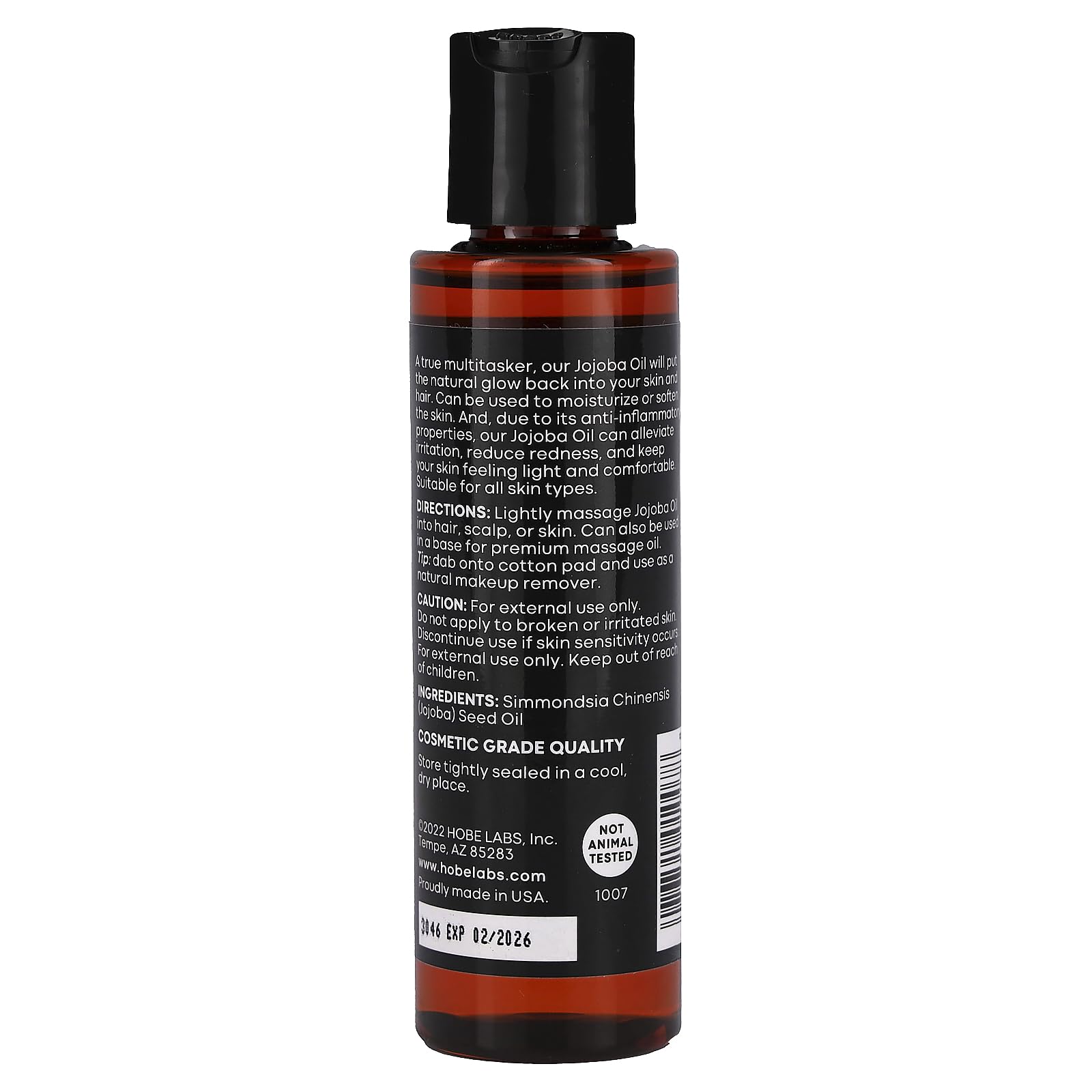 HOBE LABORATORIES BEAUTY OIL,JOJOBA, 4 FZ