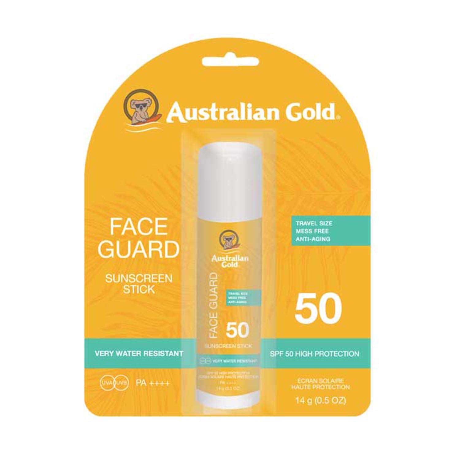 Australian Gold, Spf 50 Face Guard Stick 14G, (10158)
