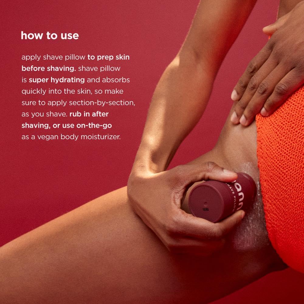 HANNI Shave Pillow, Shaving Gel for Women and Men, Hair Removal Products for Pubic, Body Hair or Legs, In-Shower/Waterless Razor
