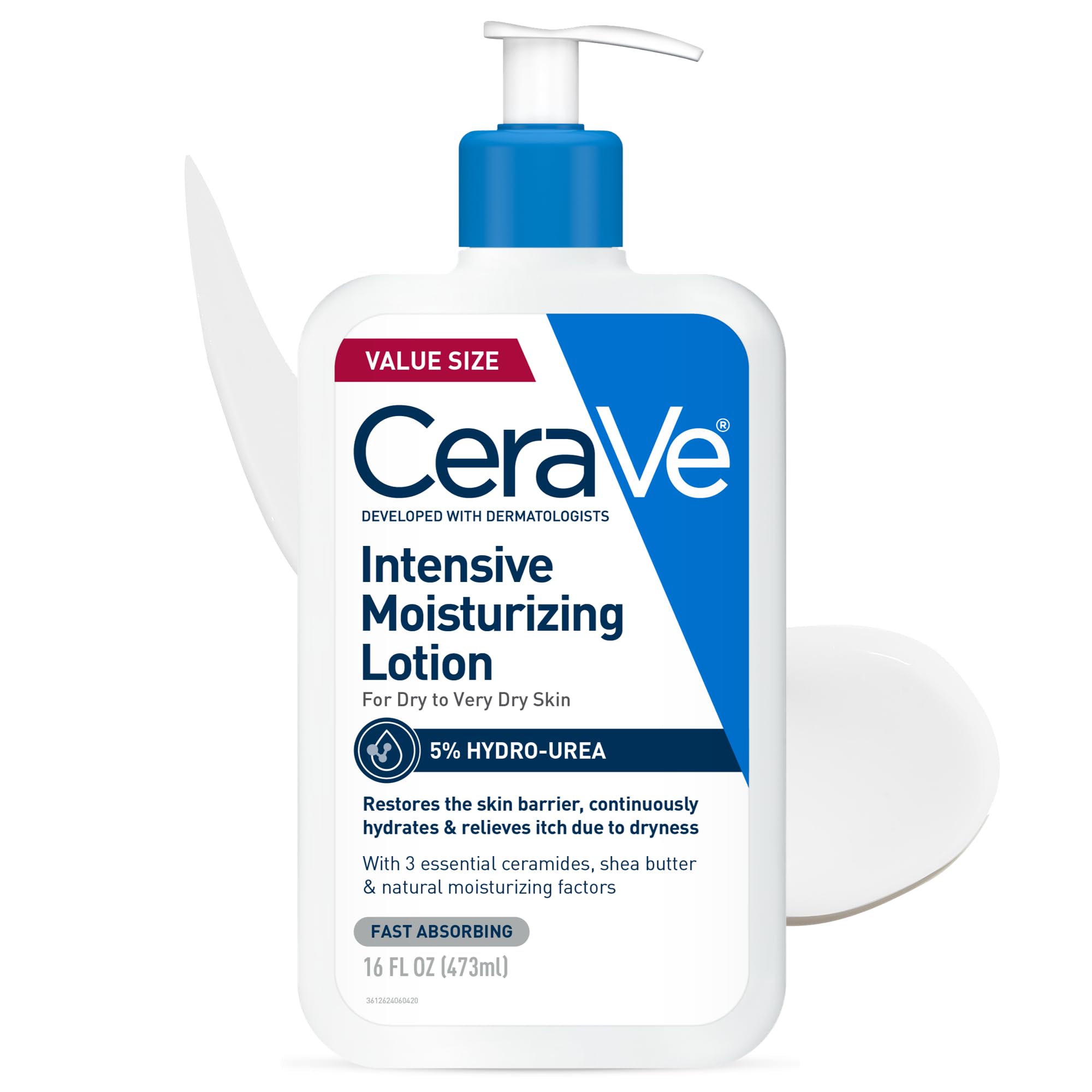 CeraVe Intensive Moisturizing Lotion | Hydro-Urea + Shea Butter | Body Lotion For Dry Skin | Relieves Signs Of Extra Dry Skin | 