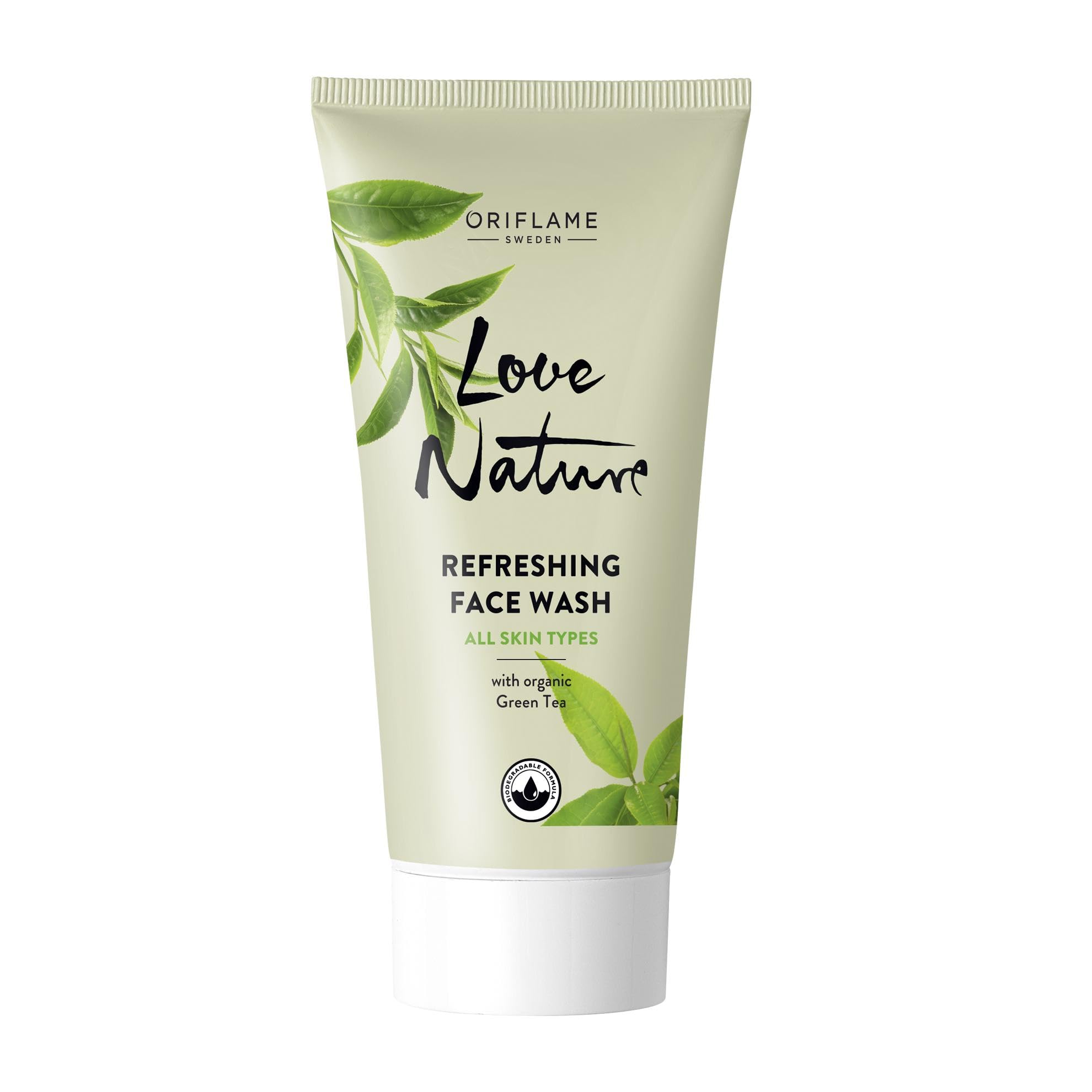 Oriflame Love Nature Green Tea Face Wash, Mattifying & Refreshing, All Skin Types, 50Ml