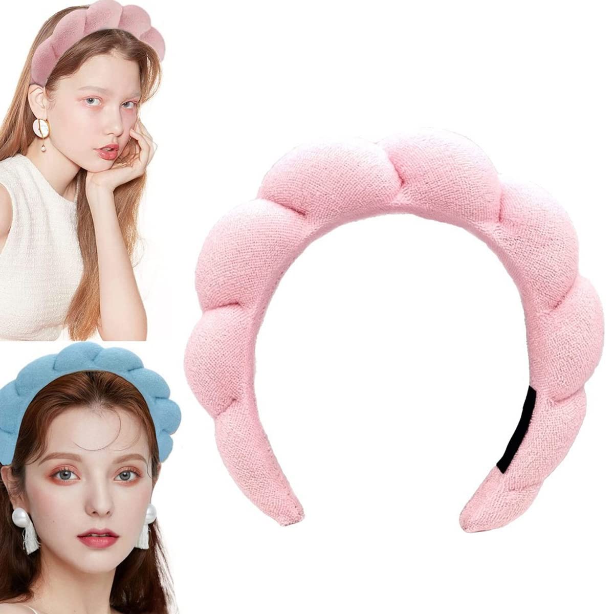 Wfwj Spa Headband, Pink - For Women'S Washing Face, Makeup, Skincare, Shower, Unique Design, Suitable For Most People Choice