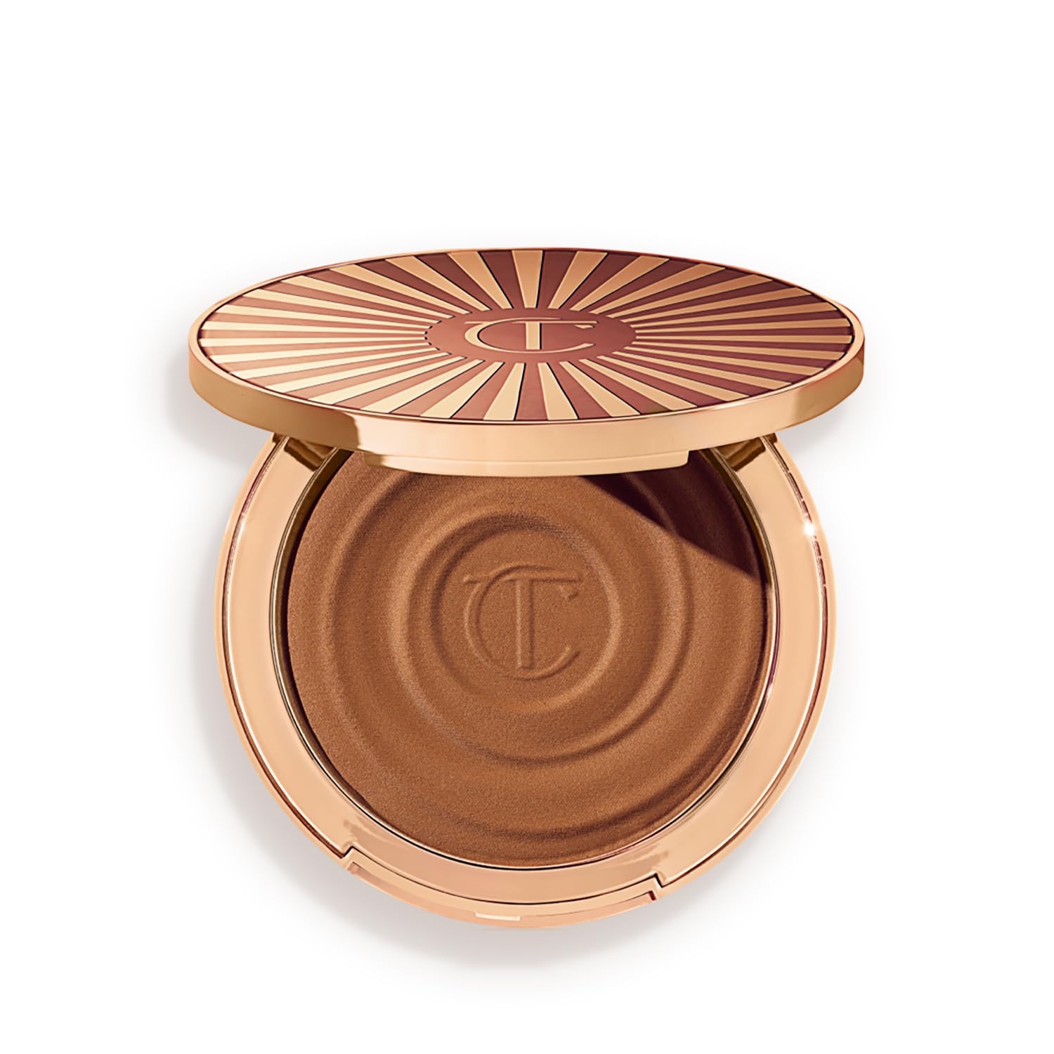 Charlotte Tilbury Beautiful Skin Face & Body Cream Bronzer, 0.74oz, Hydrating Hyaluronic Acid, 02 Medium - Medium Golden Bronze
