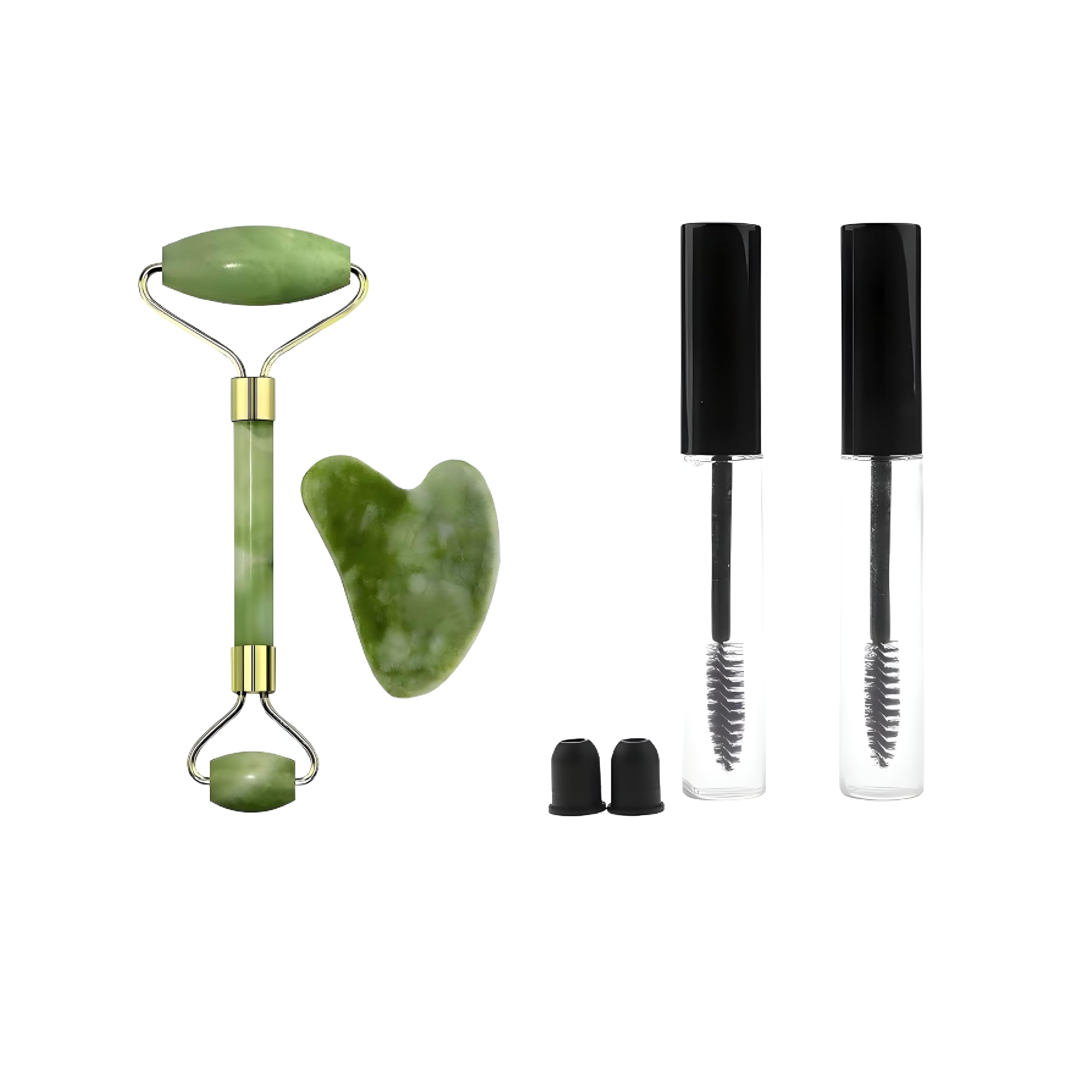 Aamezing Products Facial Massager Jade Roller & Gua Sha Tool Set