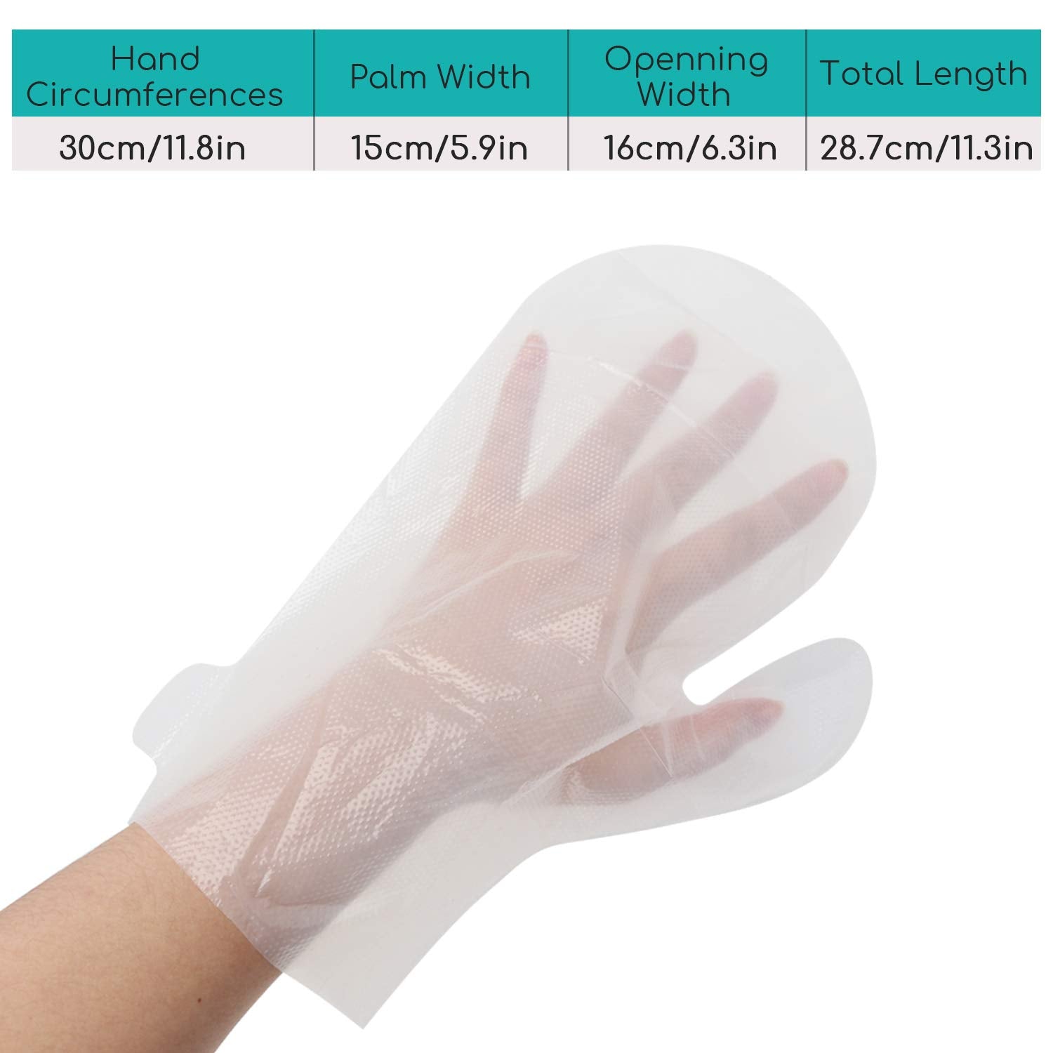 Segbeauty Paraffin Wax Liners, 200Pcs Larger And Thicker Plastic Hand And Foot Bags, Plastic Paraffin Bath Mitt Glove And Sock L
