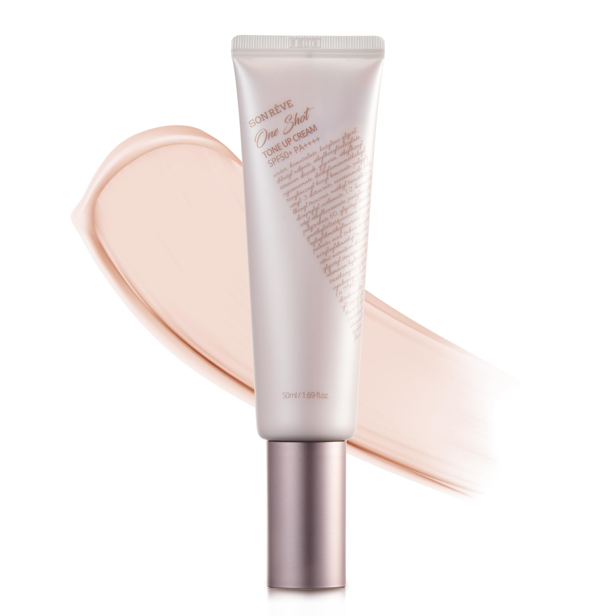 SONREVE Tone-Up Glow Cream - Brightening Tinted Moisturizer & Makeup Base with Niacinamide & Hyaluronic Acid, Instant Radiant So