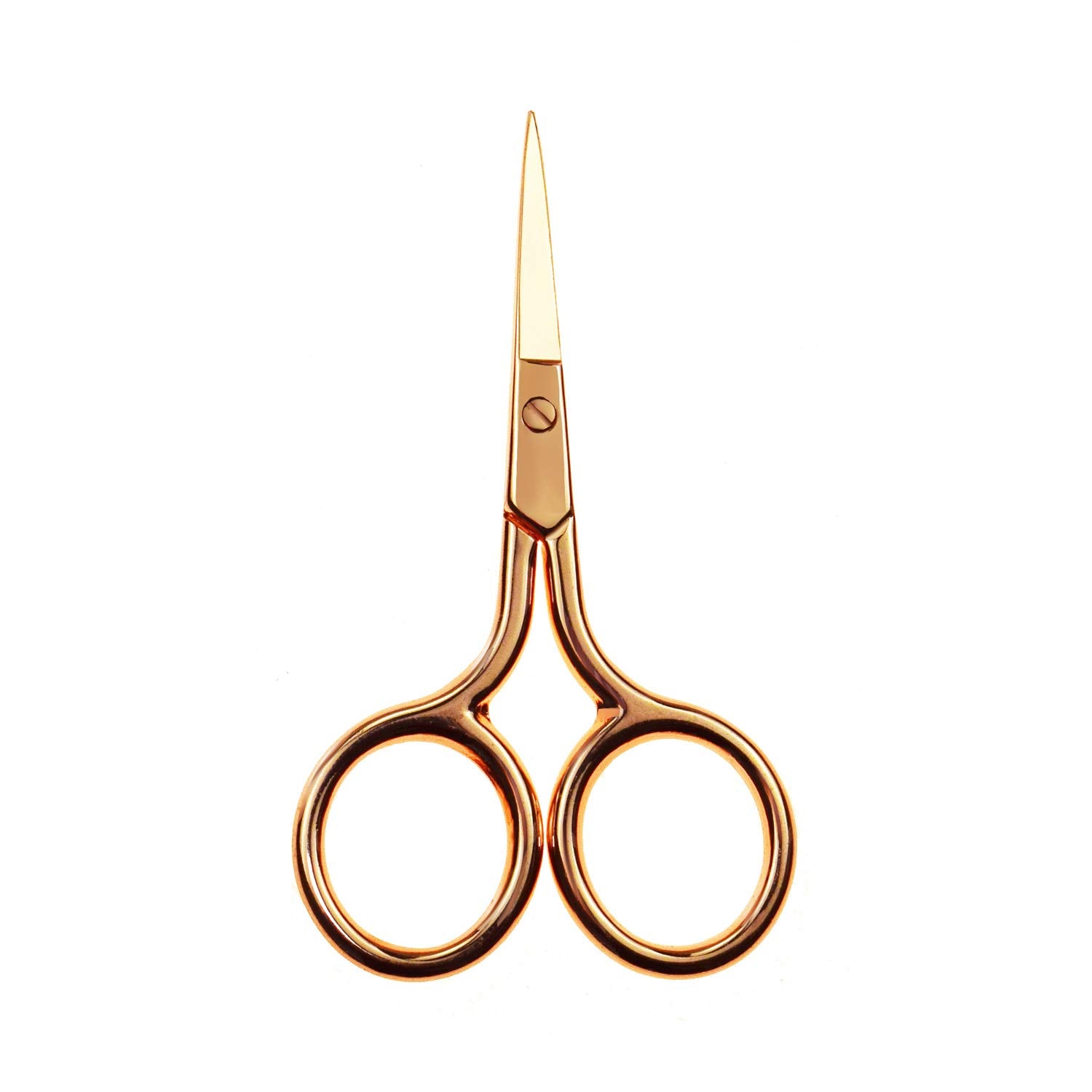 Motanar Facial Hair Scissors,Curved and Rounded Facial Hair Scissors Nose Hair Eyebrow Beard Eyelashes Ear Hairs and Moustache T