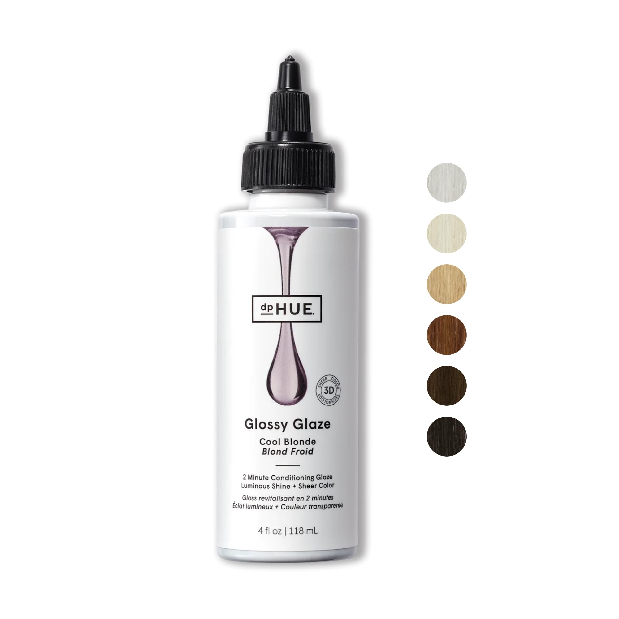 Dphue Glossy Glaze, Cool Blonde - 4 Fl Oz - In-Shower Conditioning Glaze For Luminous Shine & Sheer Color - Paraben, Sls & Sles