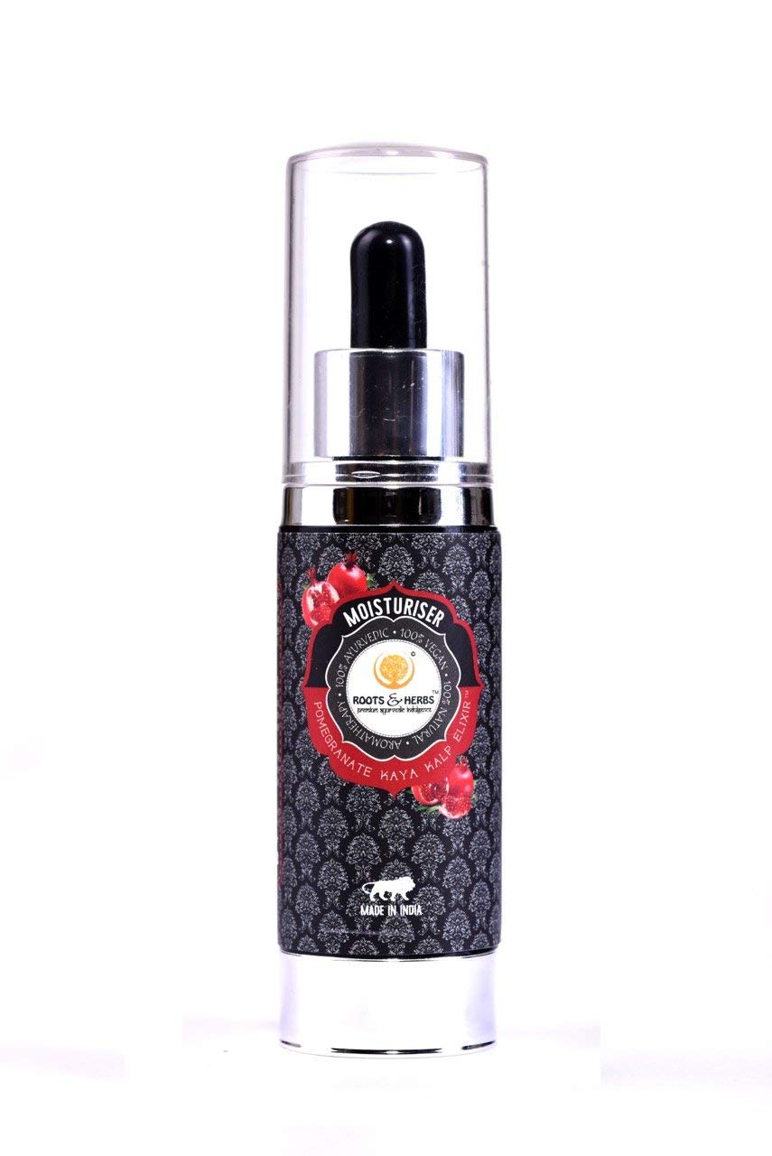 Roots & Herbs Ayurvedic Natural Treatment 100% Vegan No Paraben Pomegranate Skin Food Moisturiser For Men And Women  30 Ml