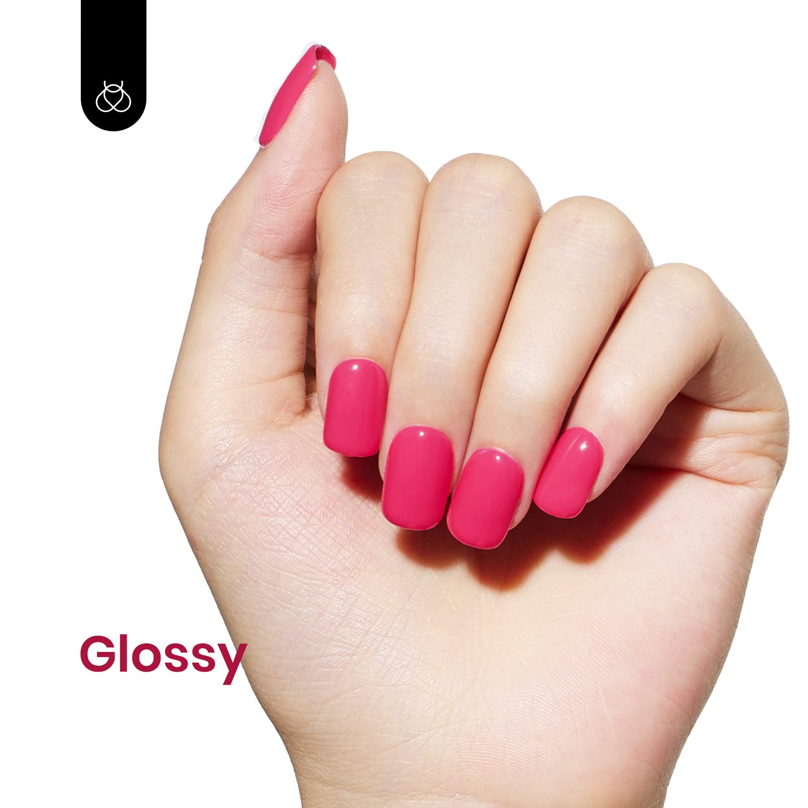 Beetles Pink Gel Nail Polish, 15Ml Hot Pink Spring Summer Nail Gel Polish Soak Off Uv Led Lamp Passionate Series Nail Art Manicu