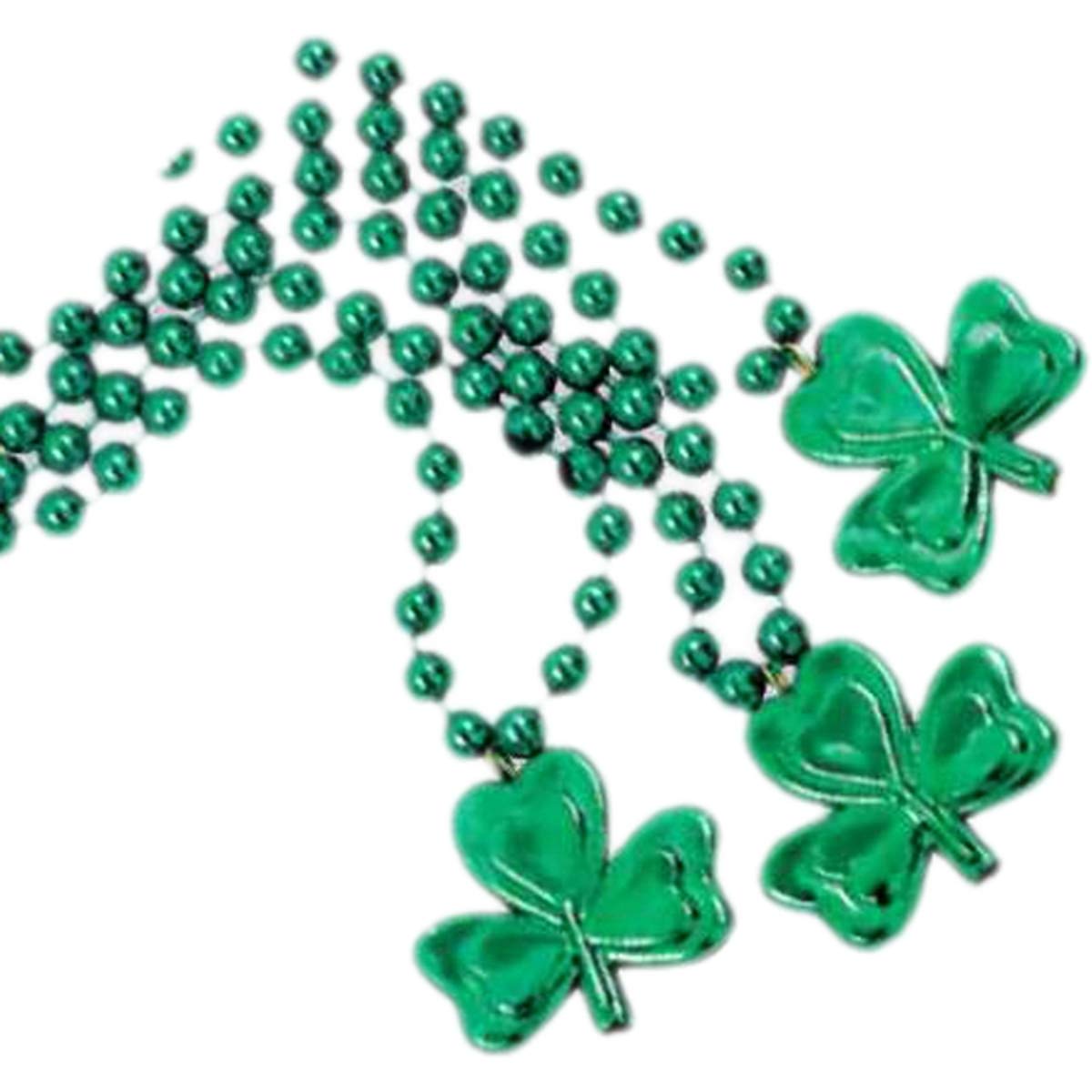 blinkee Shamrock Beaded Charm Necklace Pack of 12