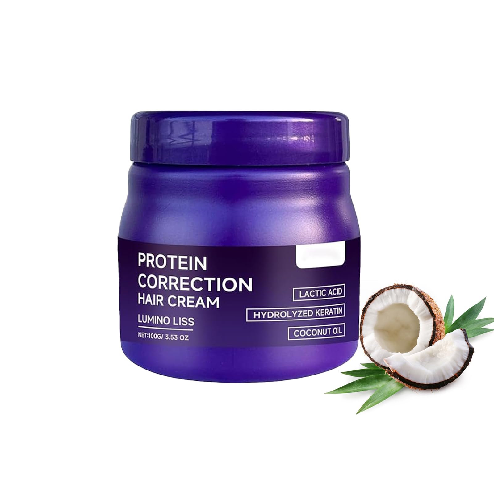 Hair Straightening Cream with Silk & Shine Technology, ProteinRich Formula for Smooth, FrizzFree Hair, Intensive Repair Treatm