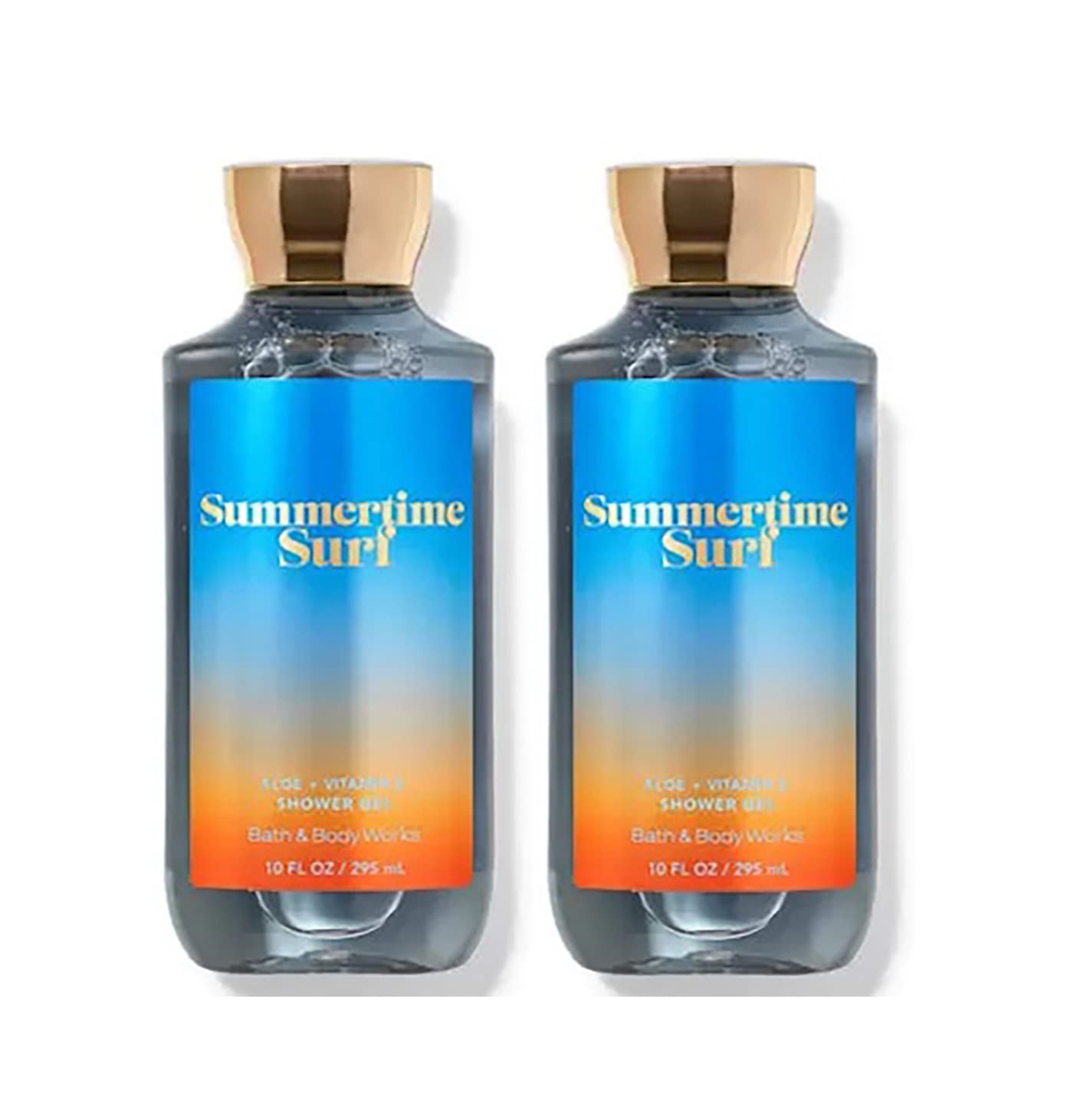 Bath & Body Works Summertime Surf Shower Gel Gift Sets 10 Oz 2 Pack (Summertime Surf), 1.25 Pounds