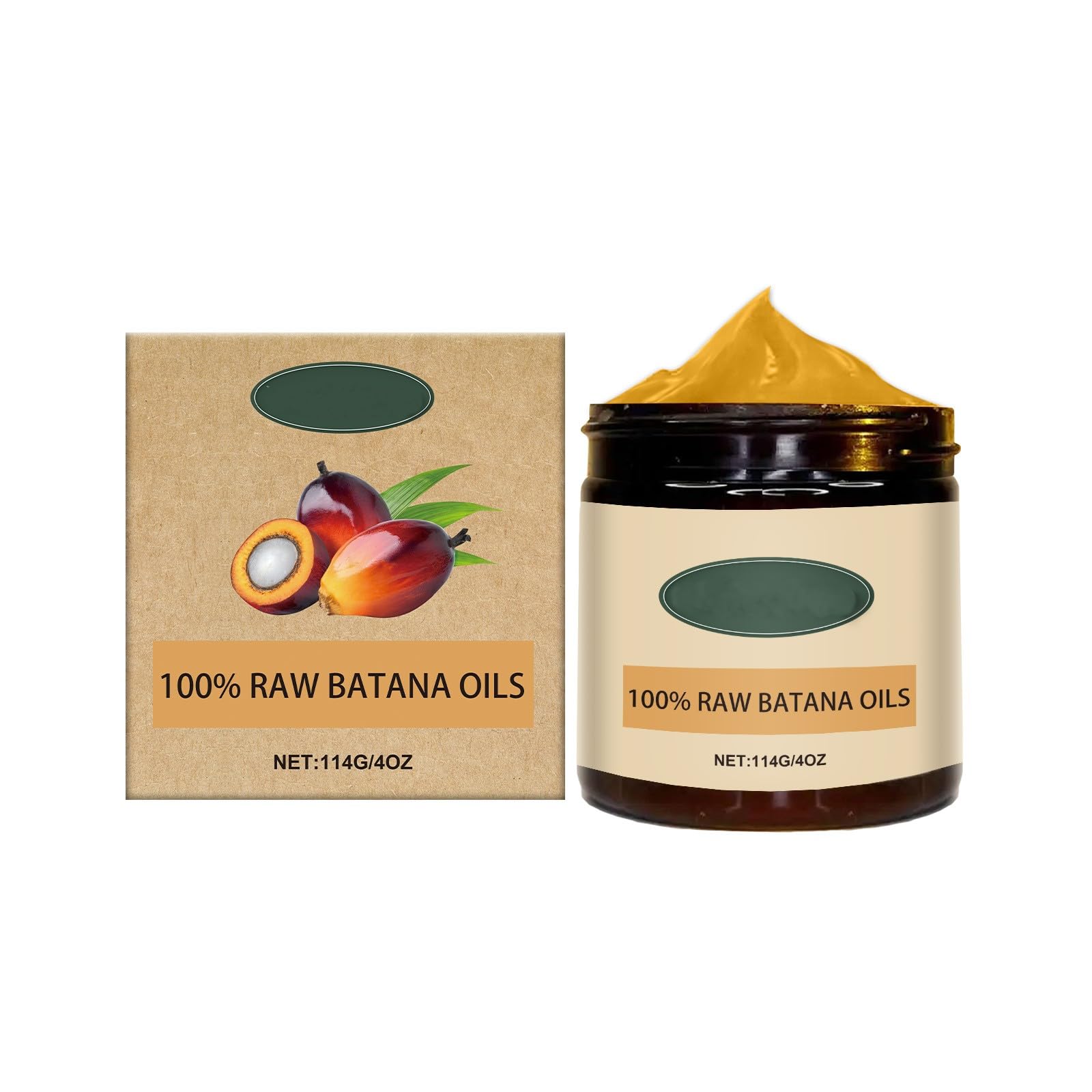 Viareline 100% Raw Batana Oil for Hair Growth and Scalp Care, 114g