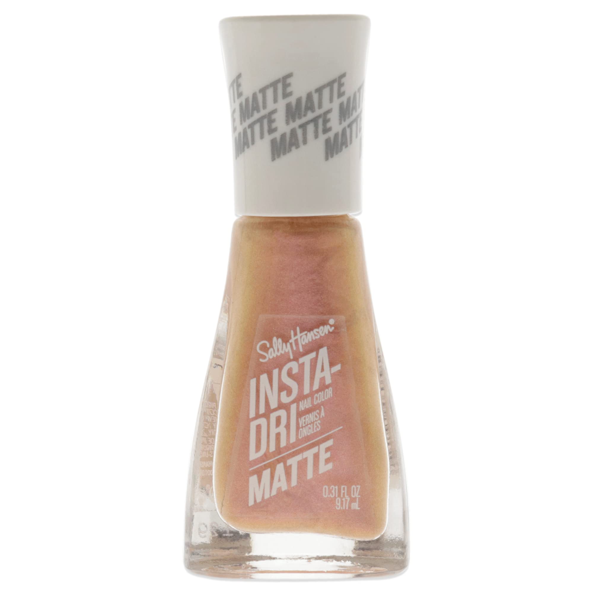 Sally Hansen Insta Dri Matte Metallics, Rose Flush, 031 Fl Oz (Pack Of 1)