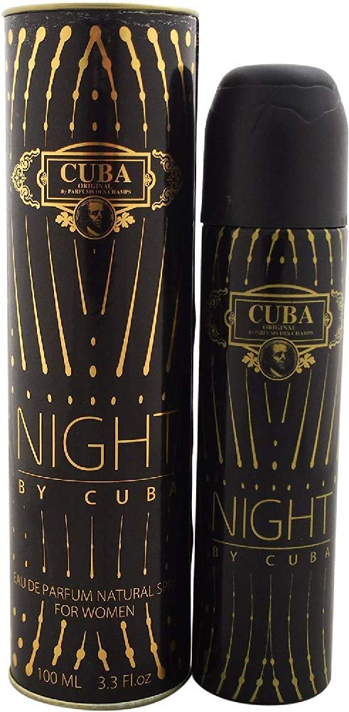 Cuba Womens Eau De Parfum Spray, Night, 33 Ounce