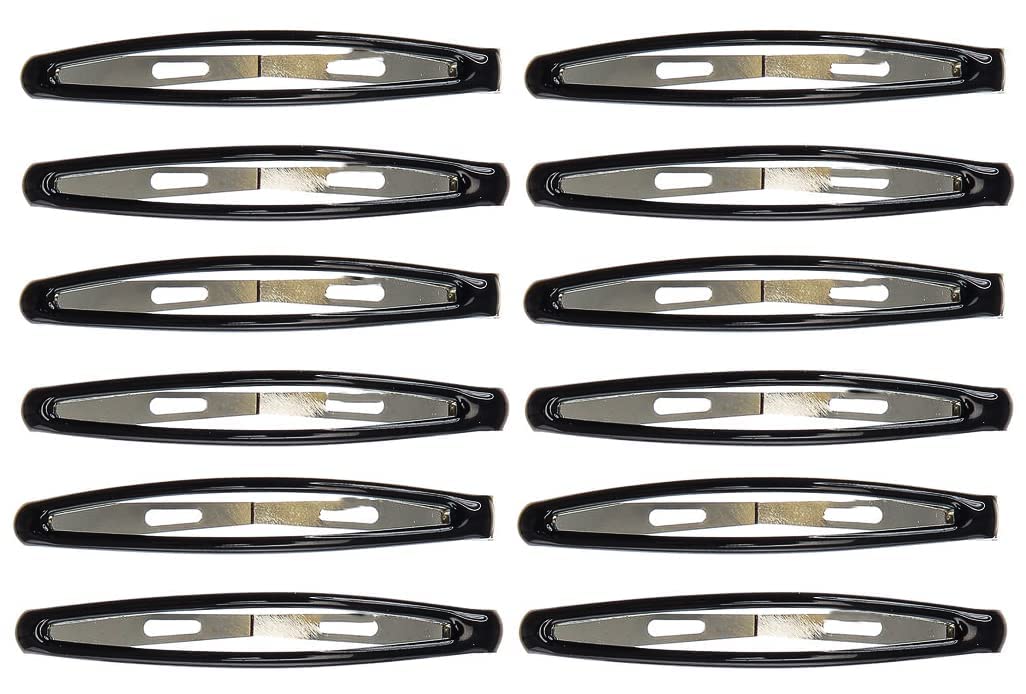 Nyamah Sales Women Hair Clips  Metal Oval Tic Tac Hairpins  Hair Clips Barrettes For Girls  Hair Styling Pins Black Color  6