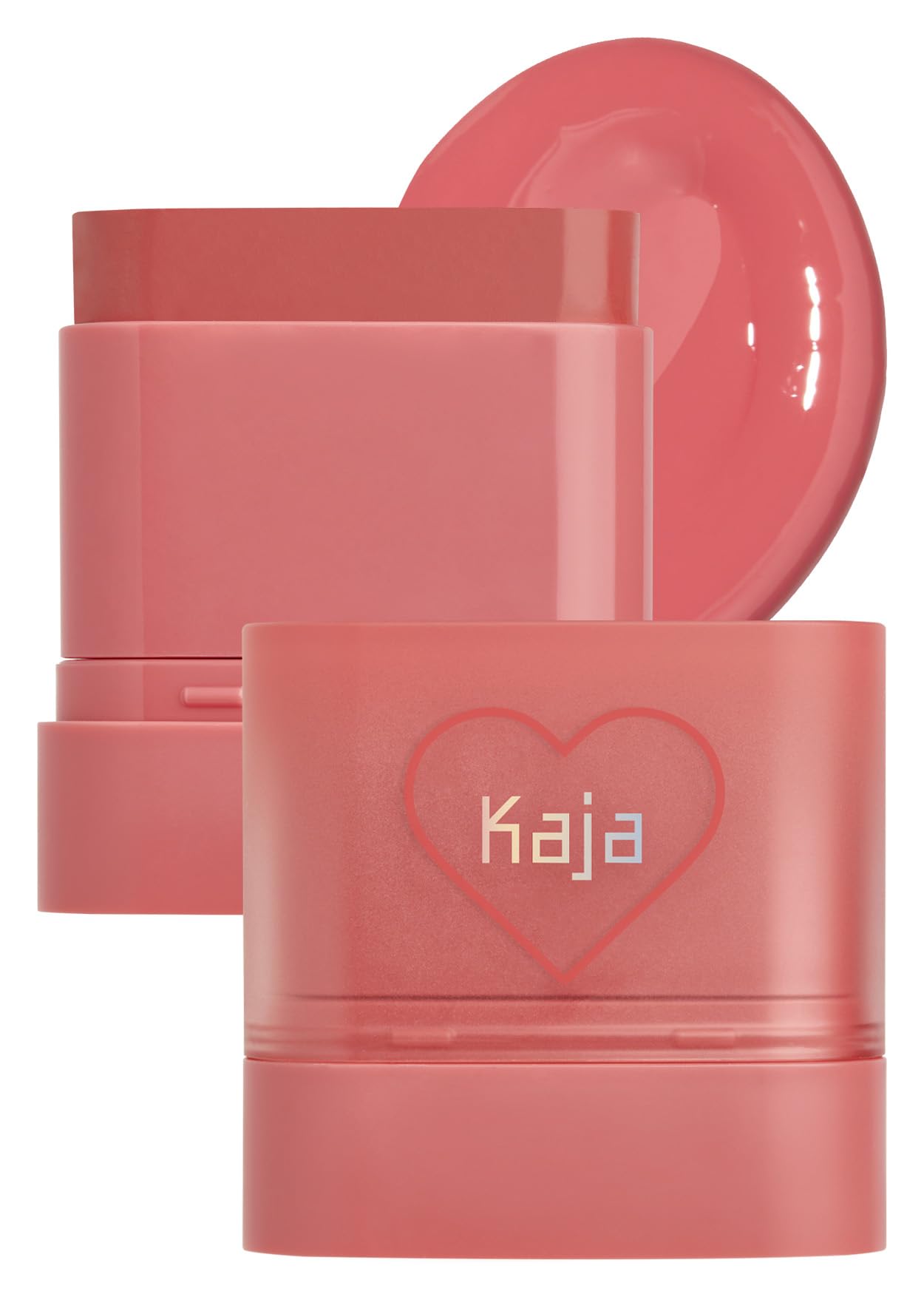 Kaja Dewy Bar - Creamy Multi-Stick Blusher & Lip Balm, Korean Cream Blush Stick For Cheeks And Lips, 45% Moisturizing Oil, Apple