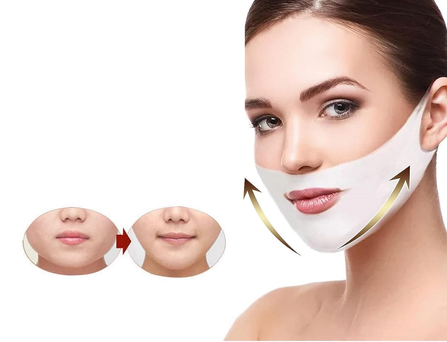 Shanix Impex Double Chin Reducer V Line Lifting Mask Face Slimming Strap Chin Neck V Shaped Lift Tape Chin Up Patch V Up Contour