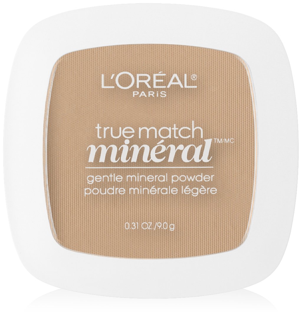 L'Oreal Paris True Match Mineral Pressed Powder, Buff Beige, 0.31 Ounce