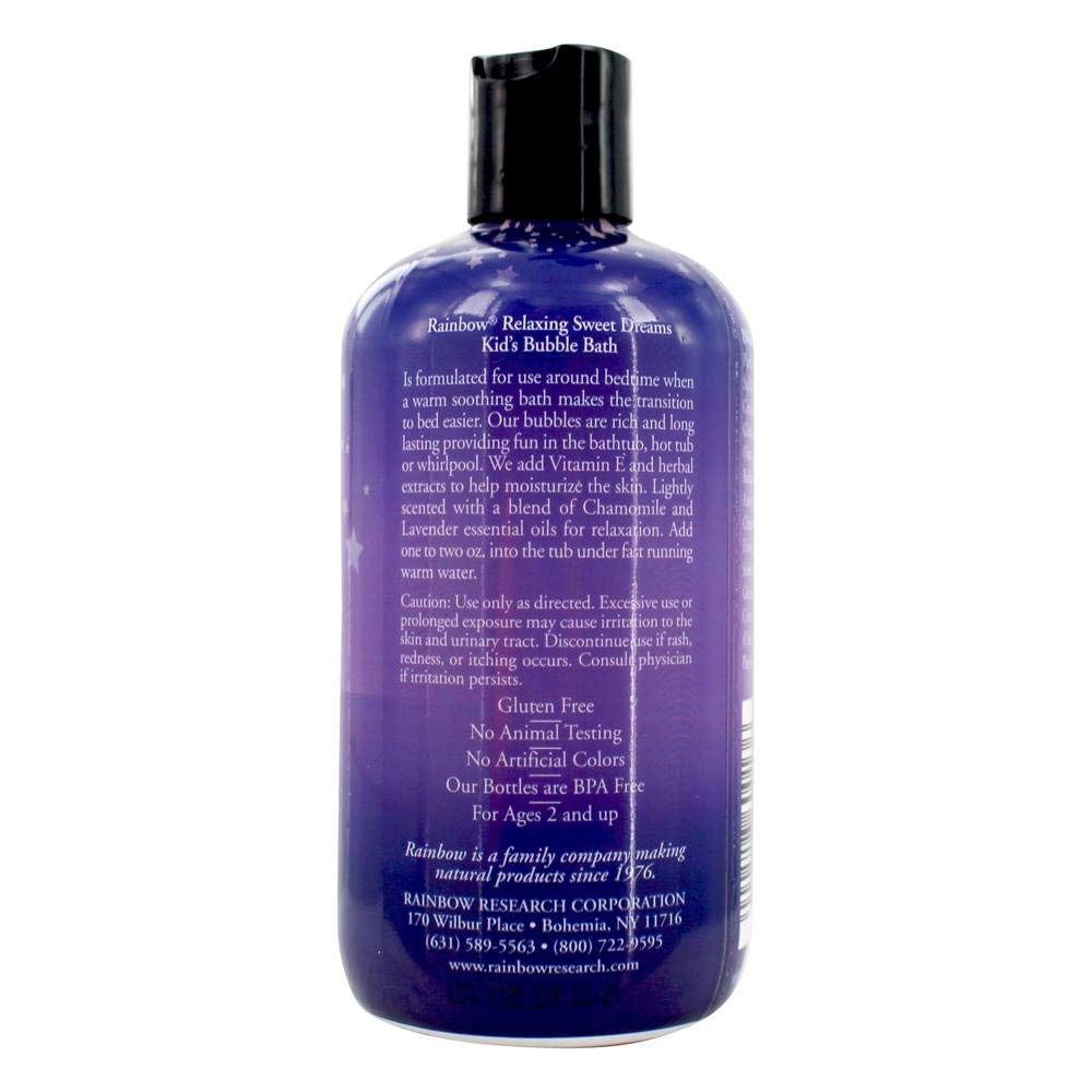 Kids Bubble Bath Sweet Dreams Rainbow Research 12 Oz Liquid