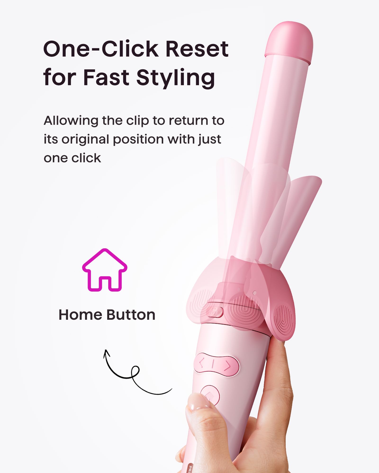 Wavytalk Pro Rotating Curling Iron Set, Automatic Curling Iron Set With 3 Interchangeable Barrel(0.5''-1''-1.25   ), Adjustable