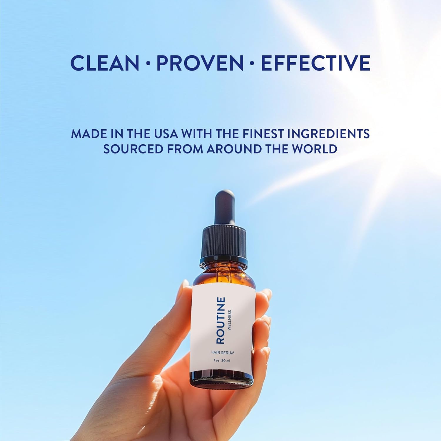 Routine Wellness Advanced Hair Serum - Nourishing Scalp Treatment For Enhanced Hair Support And Thickness With Natural Oils, Ide