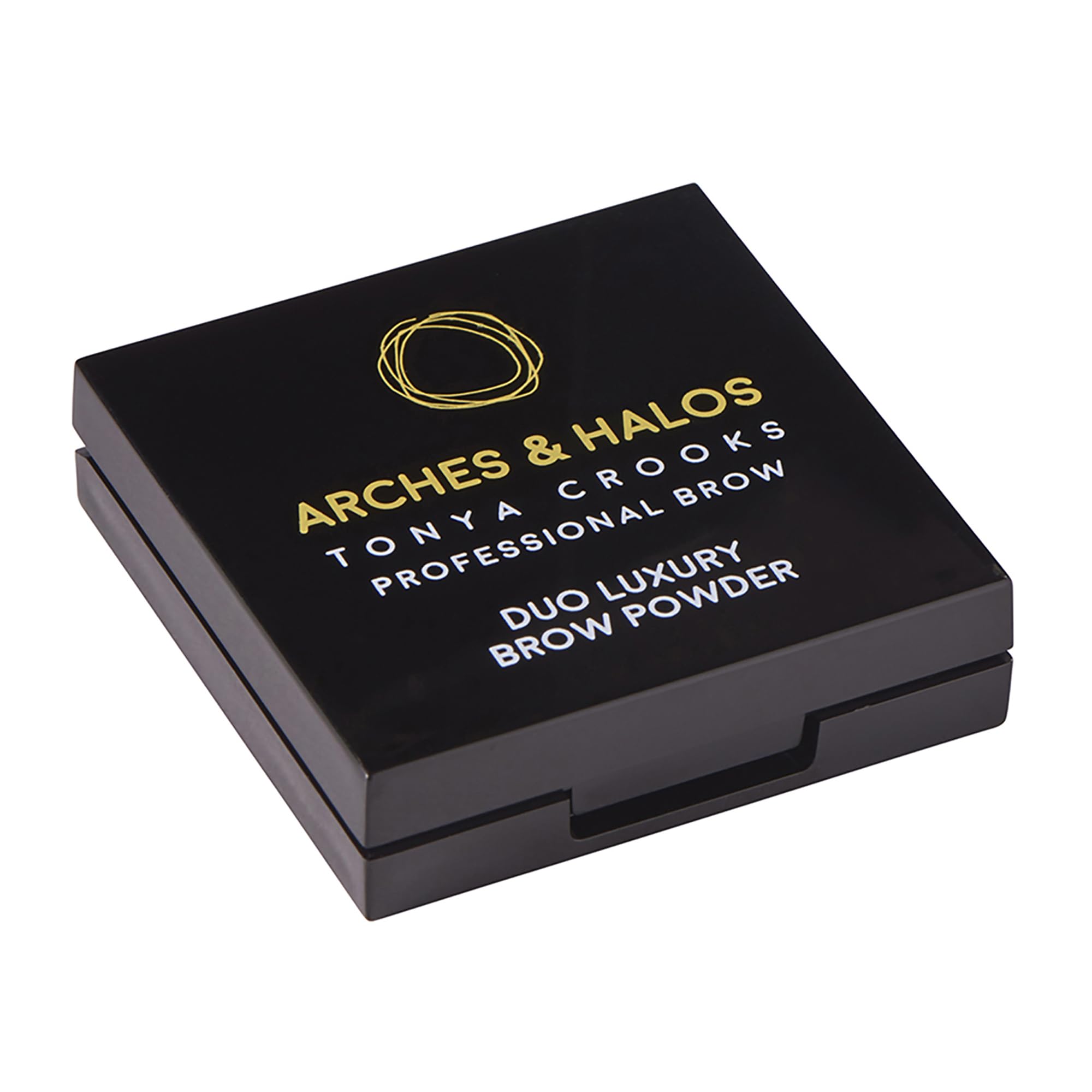 Arches & Halos Duo Luxury Brow Powder - Two-For-One Versatile Compact Powder - Get Full, Defined Brows - Vegan And Cruelty Free