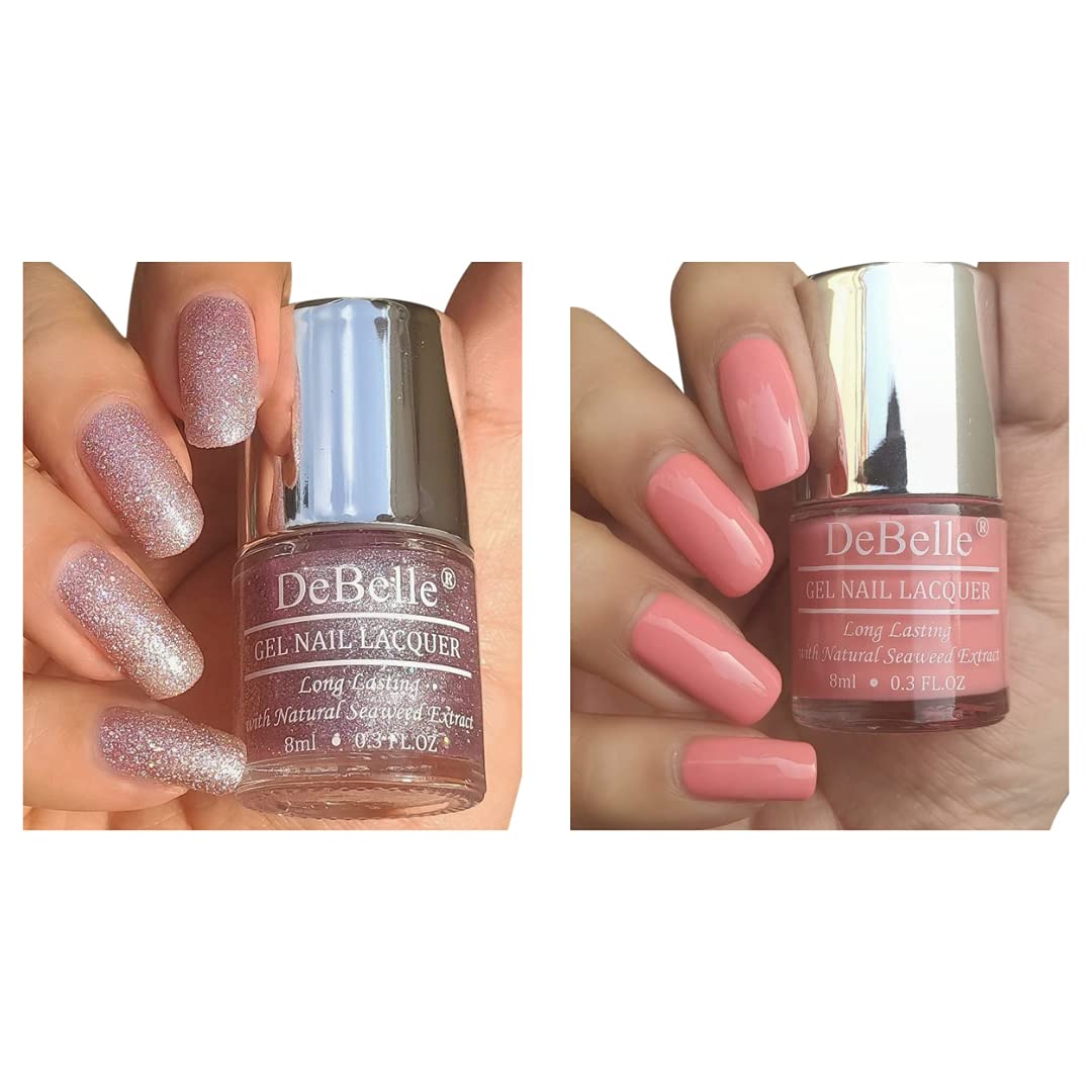 Debelle Gel Nail Polish Combo Of 2 Ophelia,DeCarnation