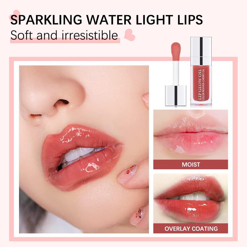Sokgo Hydrating Lip Glow Oil, Plumping Lip Gloss, Moisturizing Lip Oil Gloss, Transparent Moisturizing Lip Balm, Natural Lip Plu