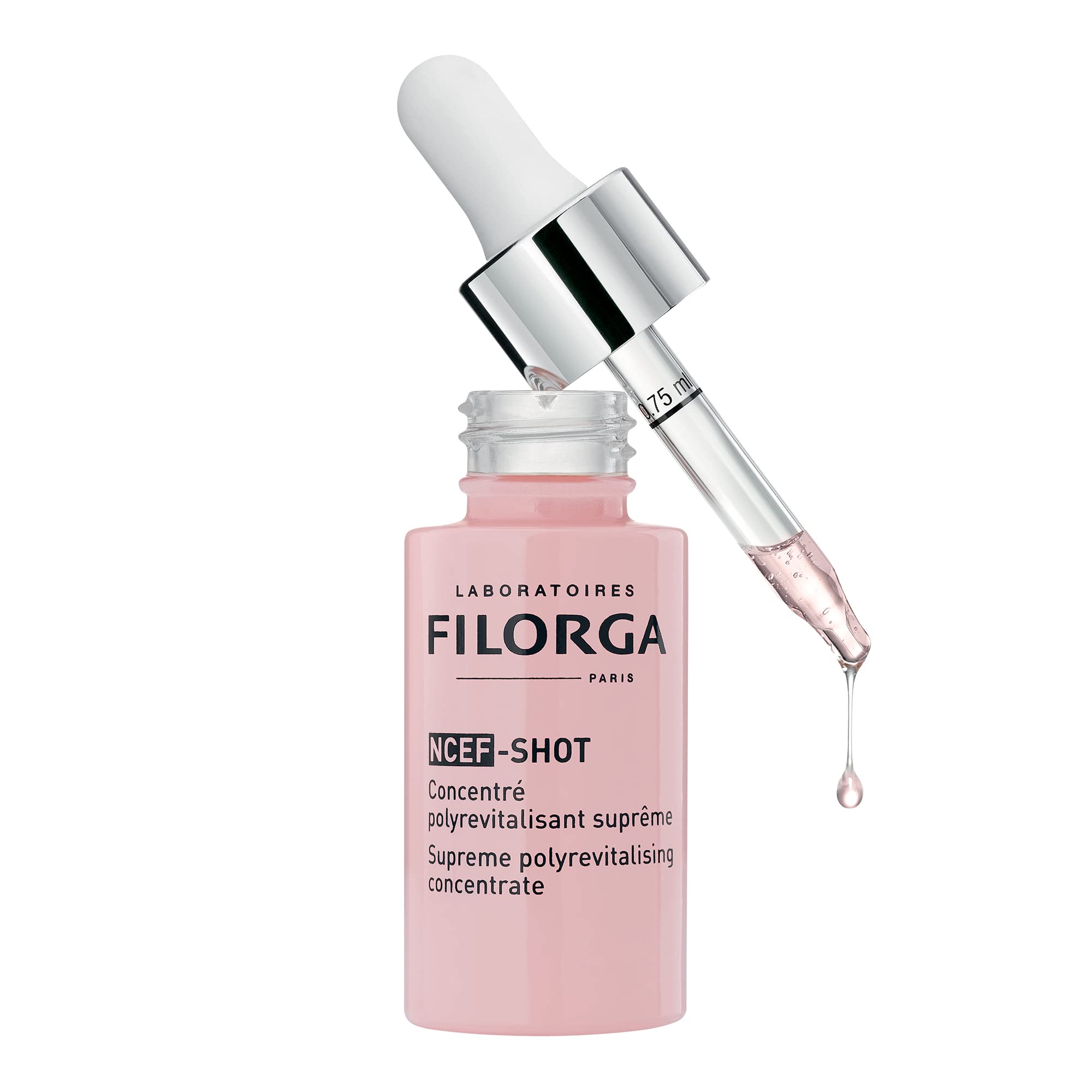Filorga Ncef-Shot Anti-Aging Serum, Concentrated Wrinkle Reducing Treatment For Radiant & Firm Skin In 10 Days, 0.5 Fl. Oz.