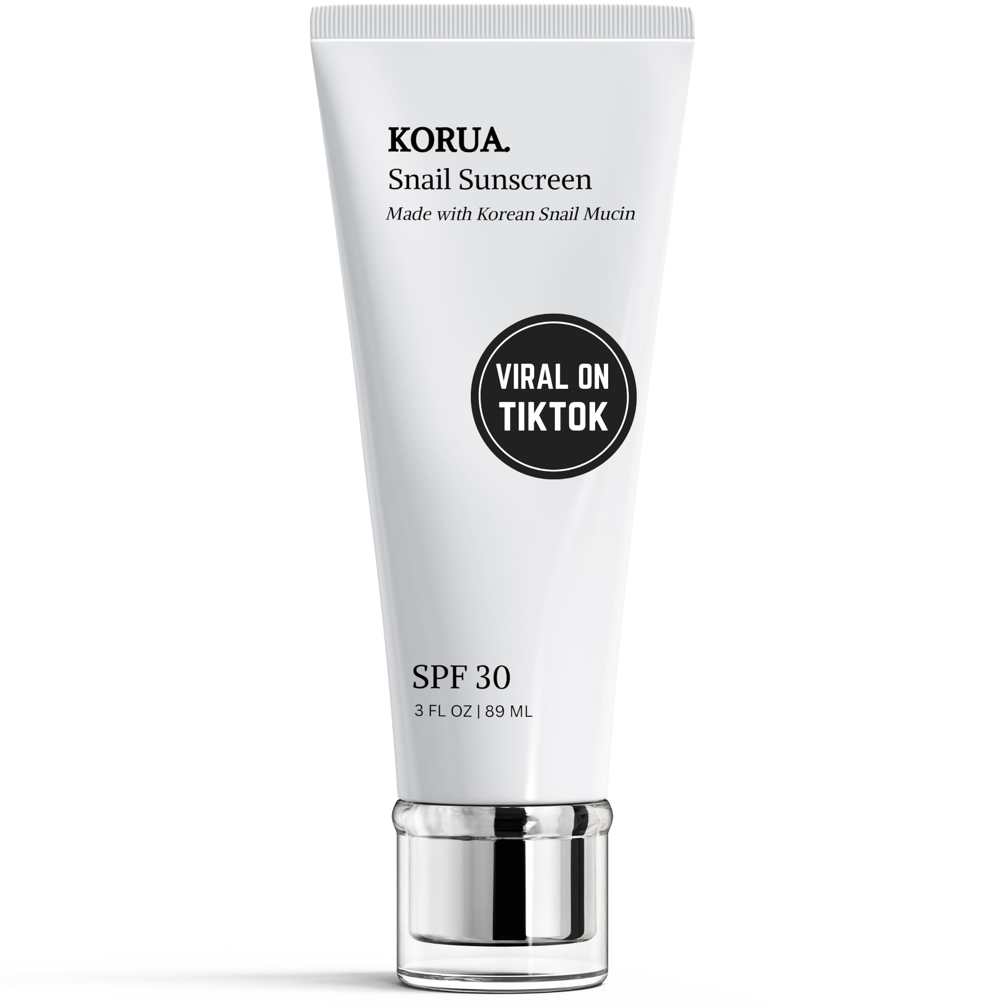 Korua Snail Mucin Sunscreen SPF 30 Made with Korean Snail Mucin and all Natural Ingredients