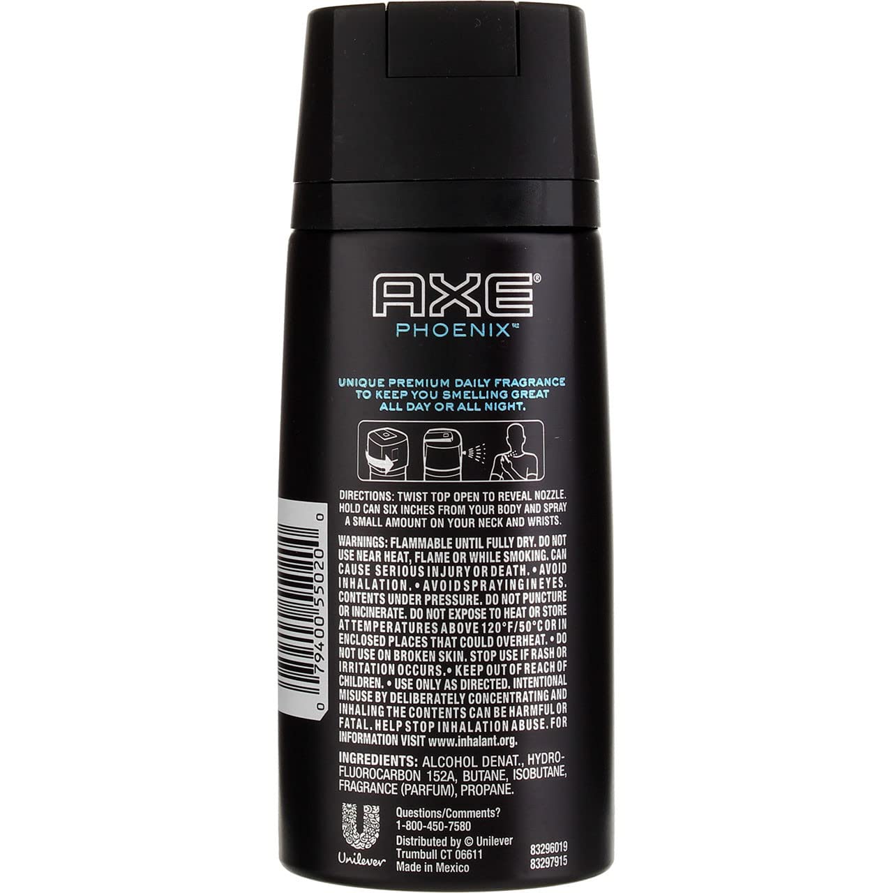 Axe Body Spray For Men, Phoenix 4 Oz (Pack Of 6)