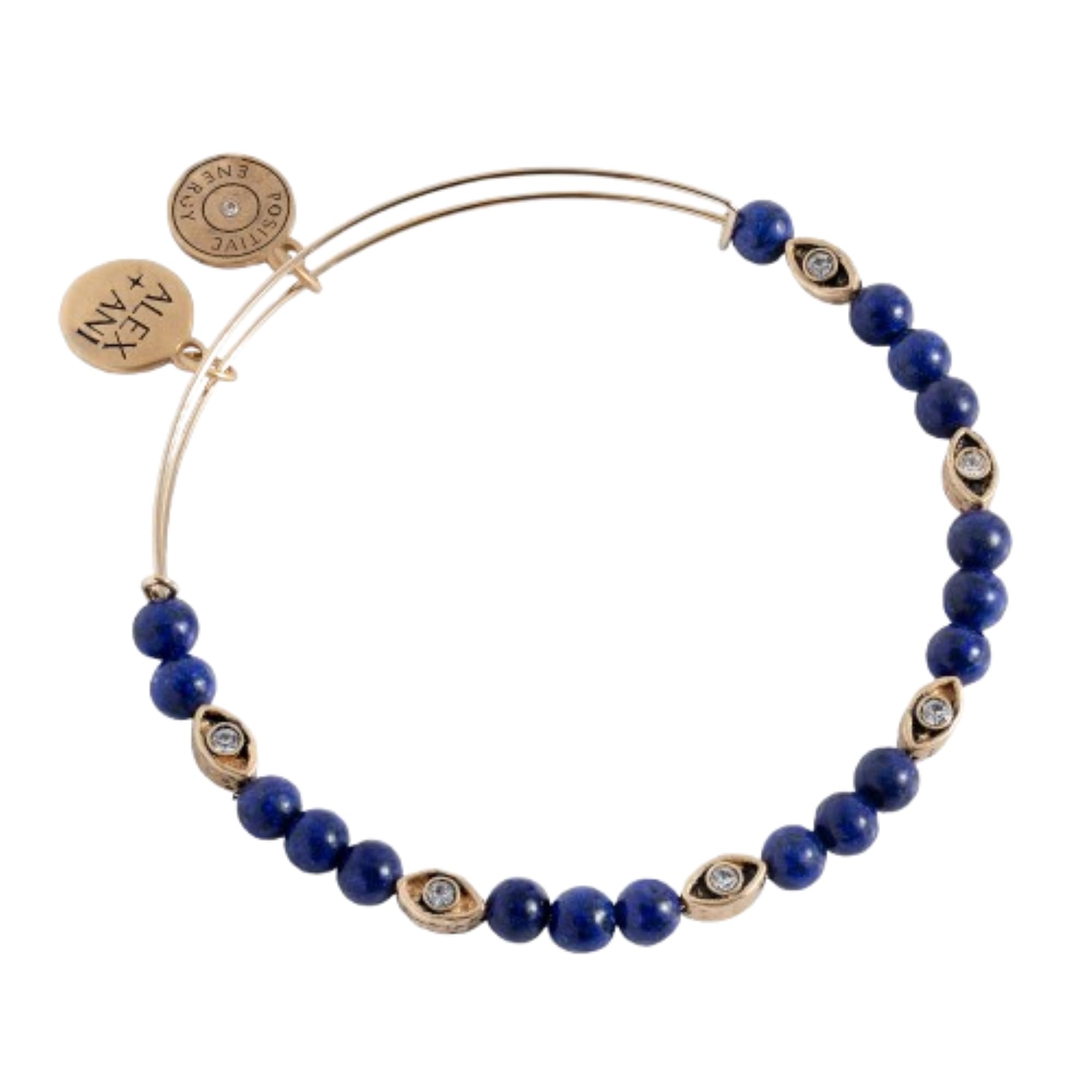 Alex and Ani Untamed Evil Eye Lapis Bangle