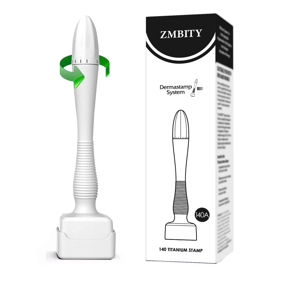 Titanium Microneedles Derma Roller - Stamp Alternative -Microneedle Micro Needle Skin Care Tool - Microneedling Roller for Men a