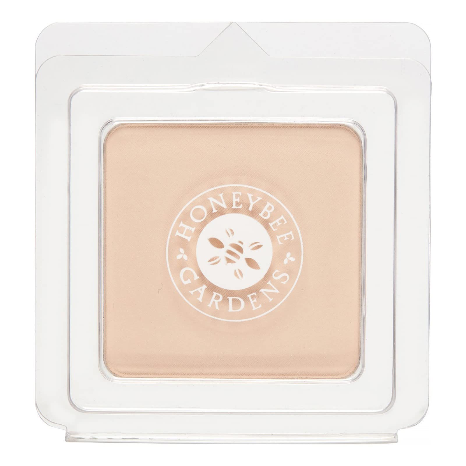 Honeybee Gardens Pressed Mineral Powder Foundation Refill, Geish, Pale, Cool Shade, Adjustable Coverage, Natural Finish, With Bo