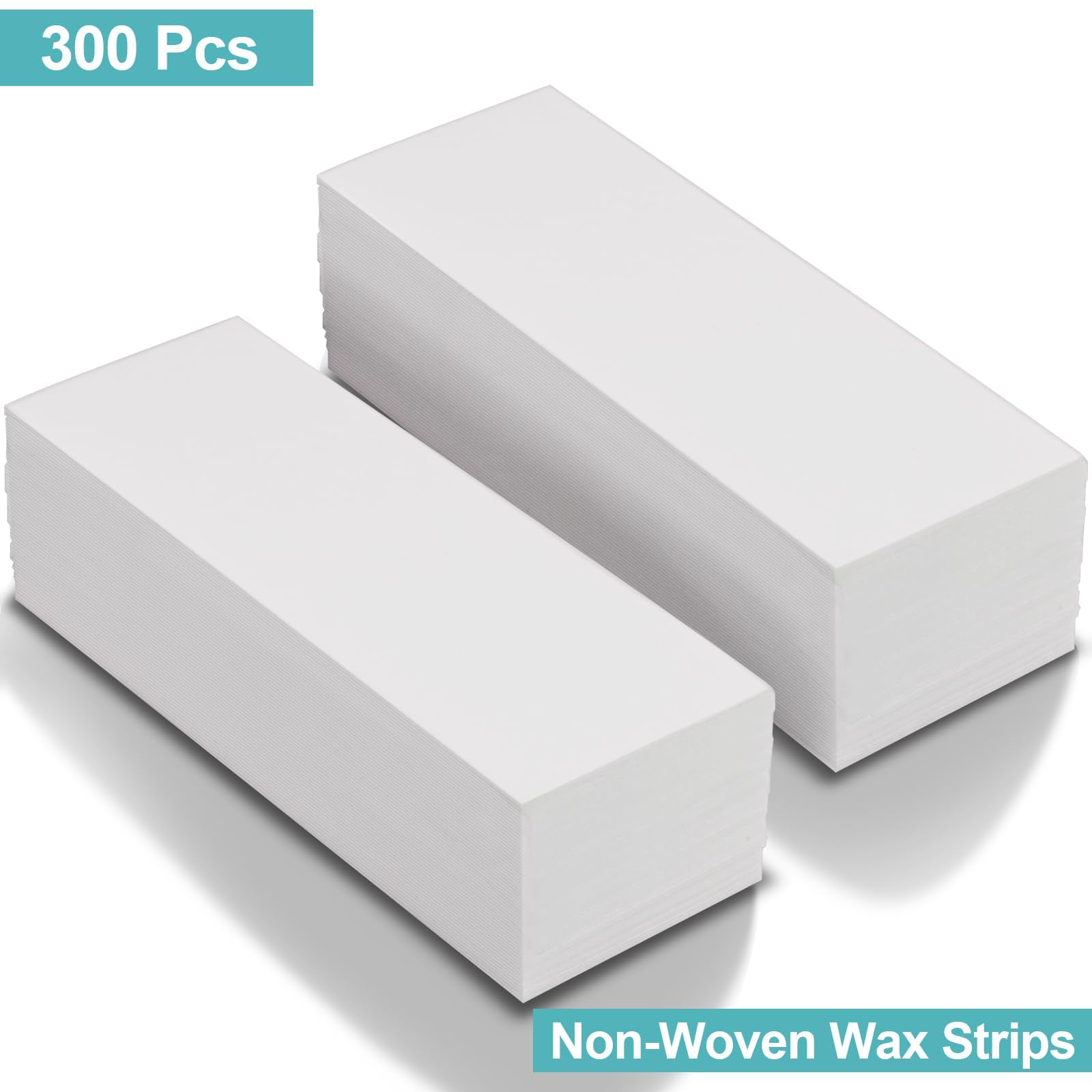 300 Pcs Large Wax Strips, Non-Woven Waxing Strips For Sugar Wax And Soft Wax, Skin-Friendly Depilatory Wax Paper, Eyebrow, Face,