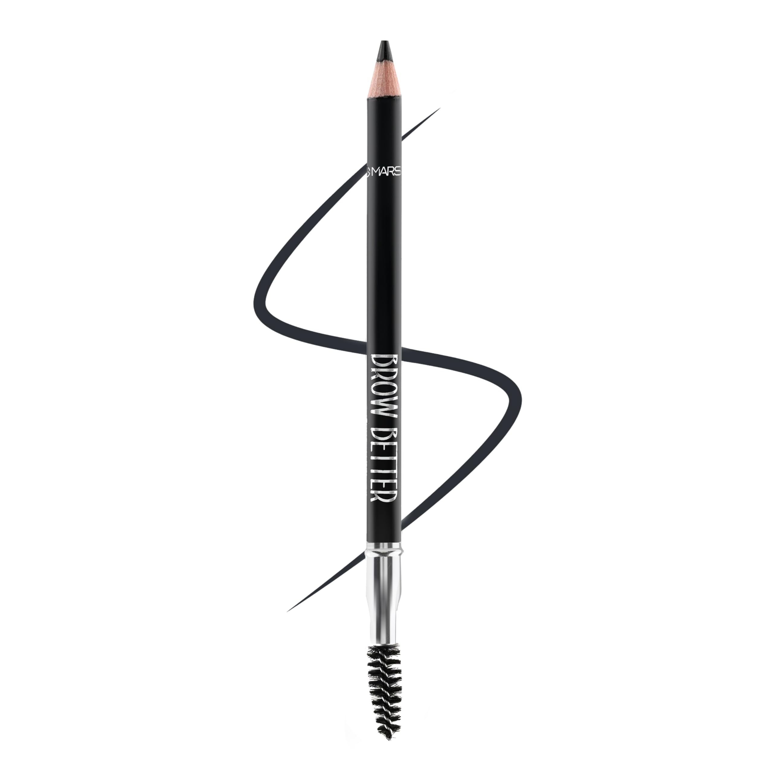 Mars Brow Better Eyebrow Pencil With Spoolie | LongLasting & Smudge Proof | Rich Pigmentation | NaturalLooking Results | Easy 